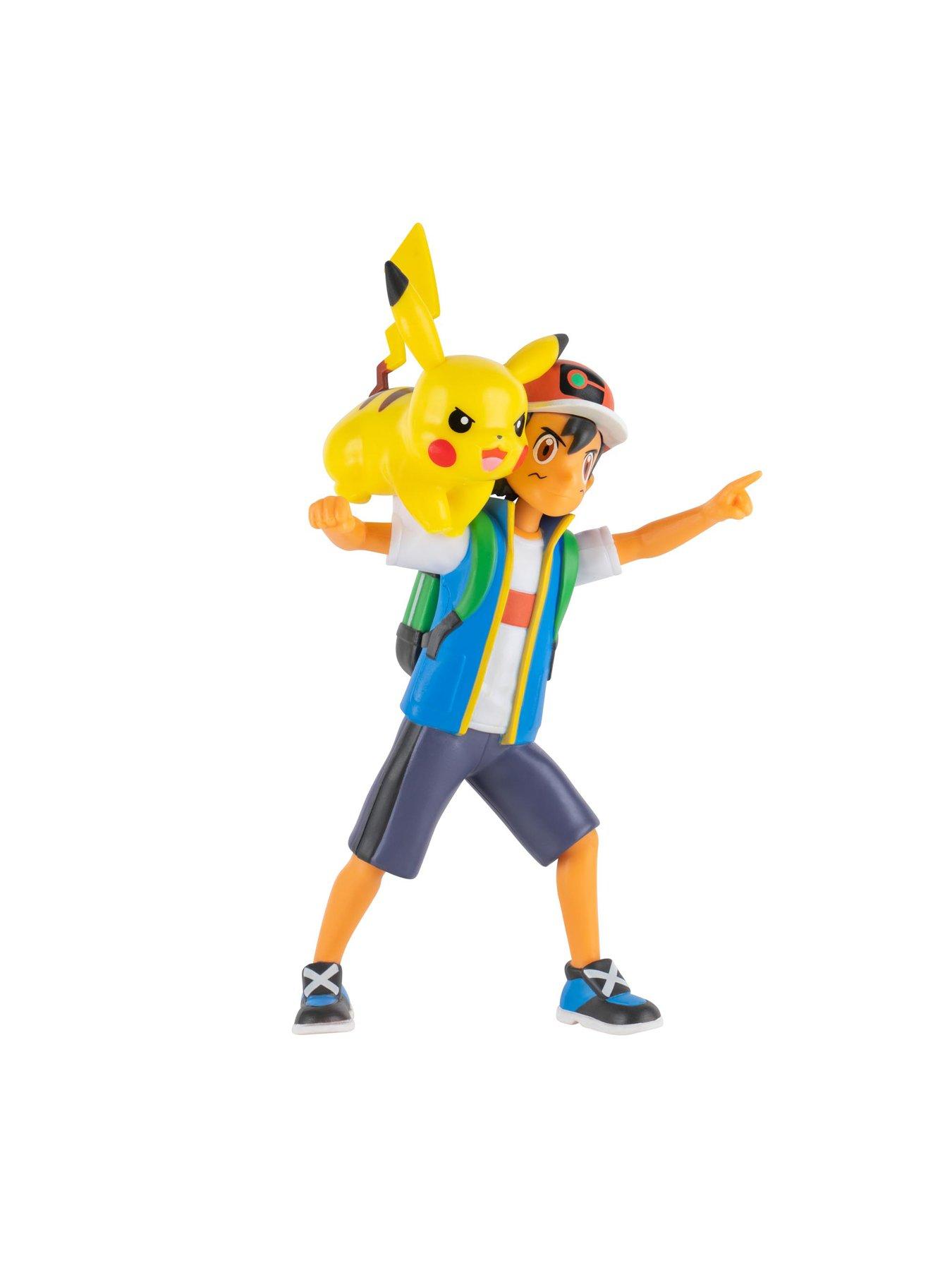 Image 2 of 6 of Pokemon PKW - Battle Feature Figure (Ash &amp; Pikachu) W10