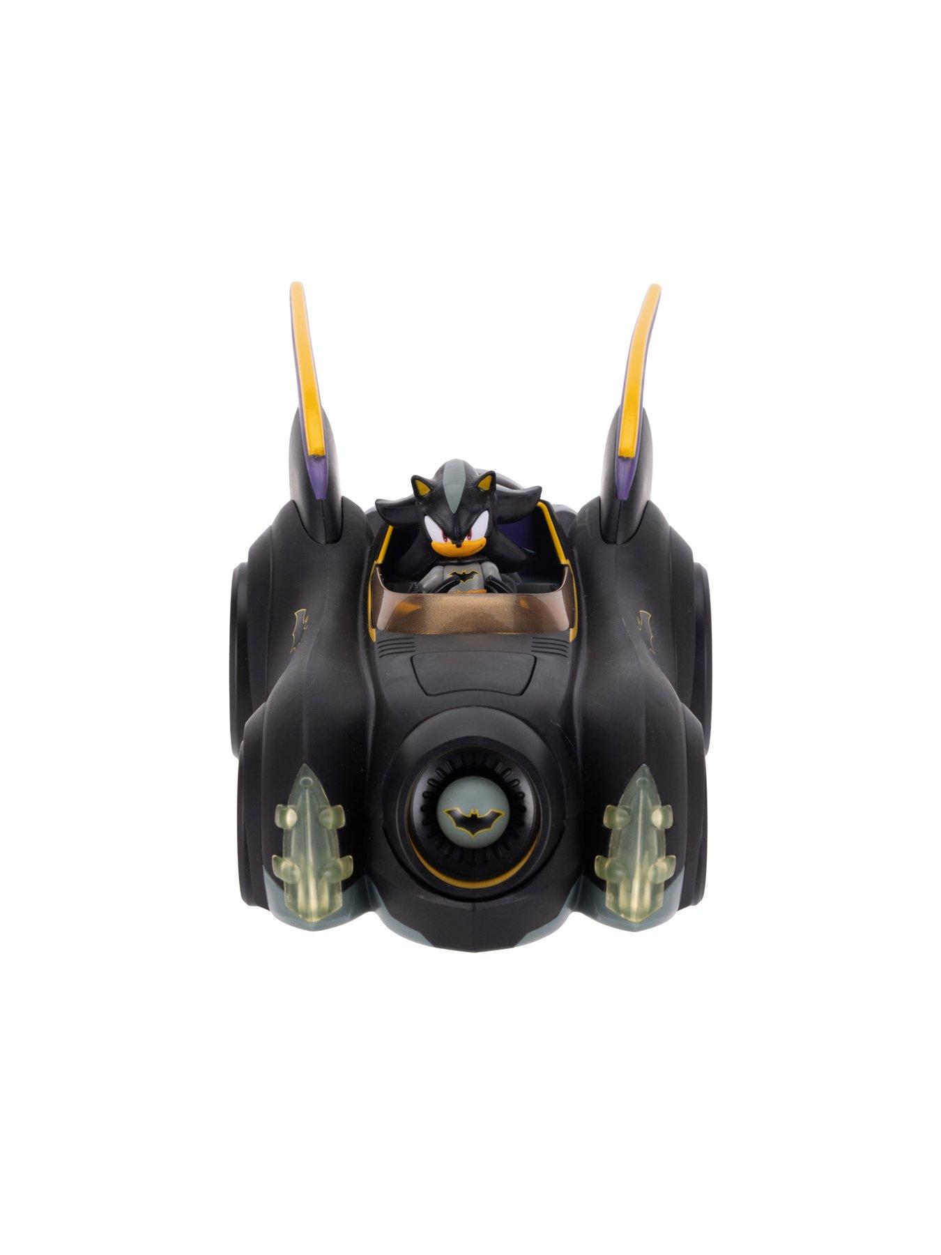 Image 2 of 7 of Sonic DC x Sonic Shadow as Batman with Feature Batmobile 2.5" Action Figure Set
