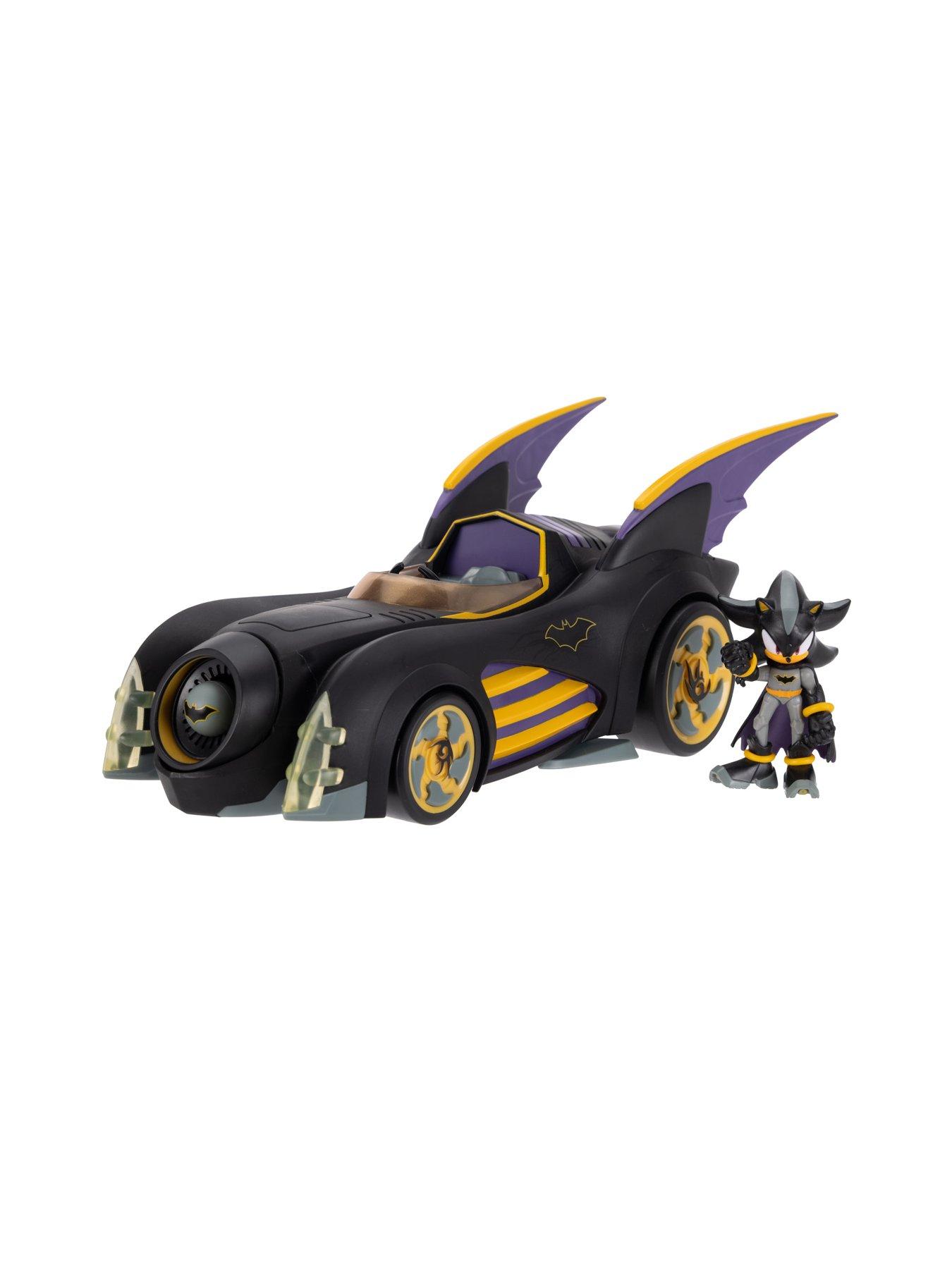 Image 5 of 7 of Sonic DC x Sonic Shadow as Batman with Feature Batmobile 2.5" Action Figure Set