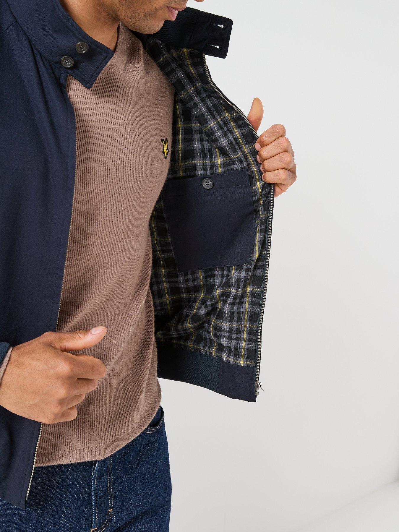 Image 4 of 6 of Lyle & Scott Cotton Harrington Jacket - Navy