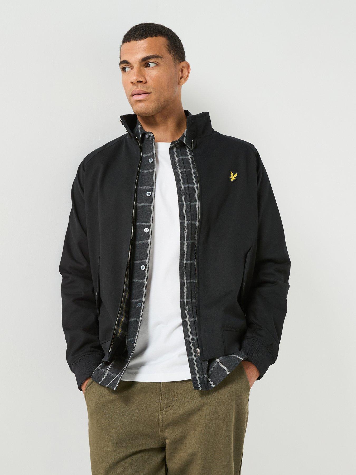 Image 1 of 6 of Lyle & Scott Cotton Harrington Jacket - Black