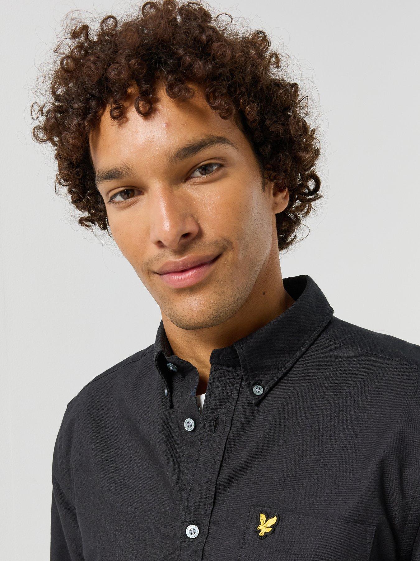 Image 5 of 5 of Lyle & Scott Lyle &amp; Scott Plain Oxford Shirt - Black