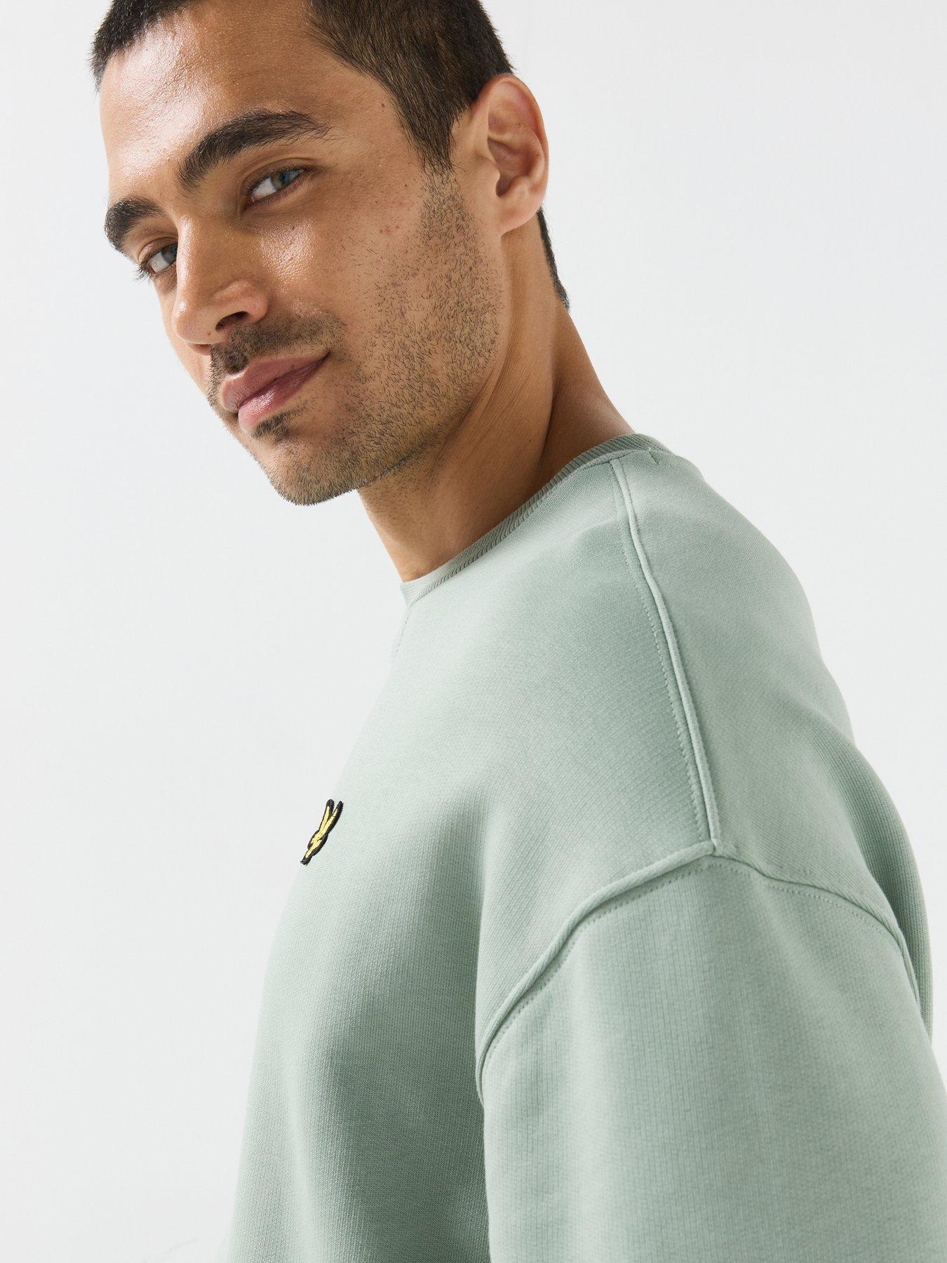 Image 6 of 6 of Lyle & Scott Heavyweight Relaxed Crewneck Sweatshirt - Grey
