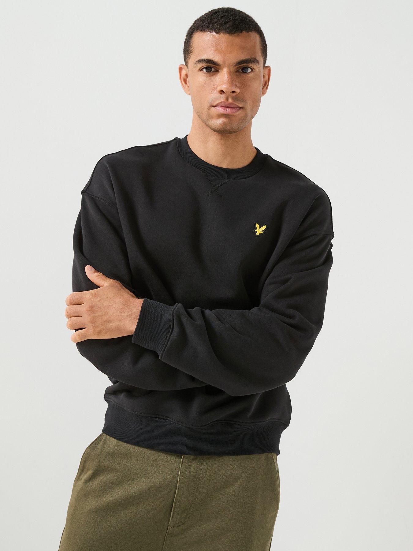 Lyle & Scott Lyle  &  Scott Heavyweight Relaxed Crewneck Sweatshirt - Black