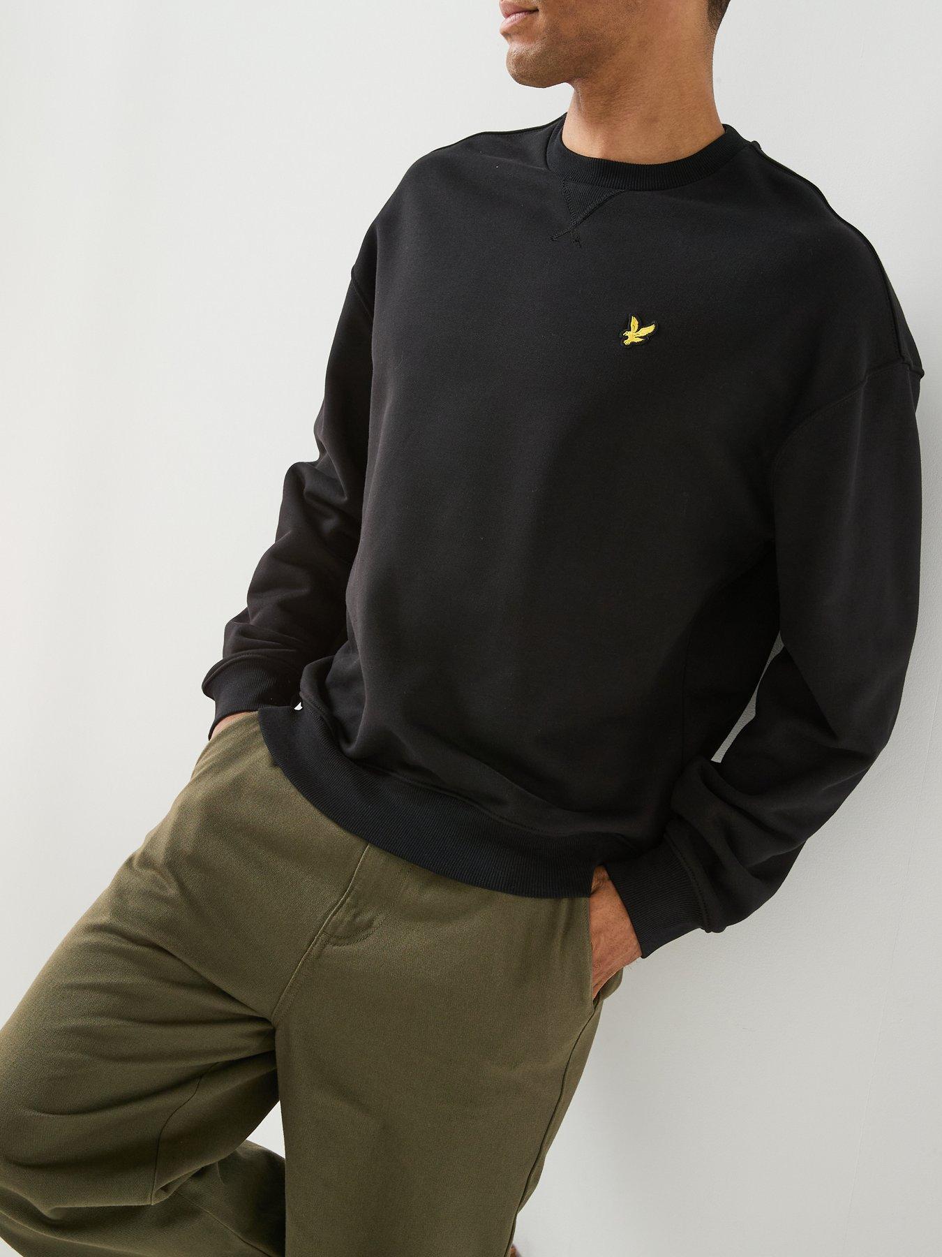 Image 5 of 6 of Lyle & Scott Heavyweight Relaxed Crewneck Sweatshirt - Jet Black
