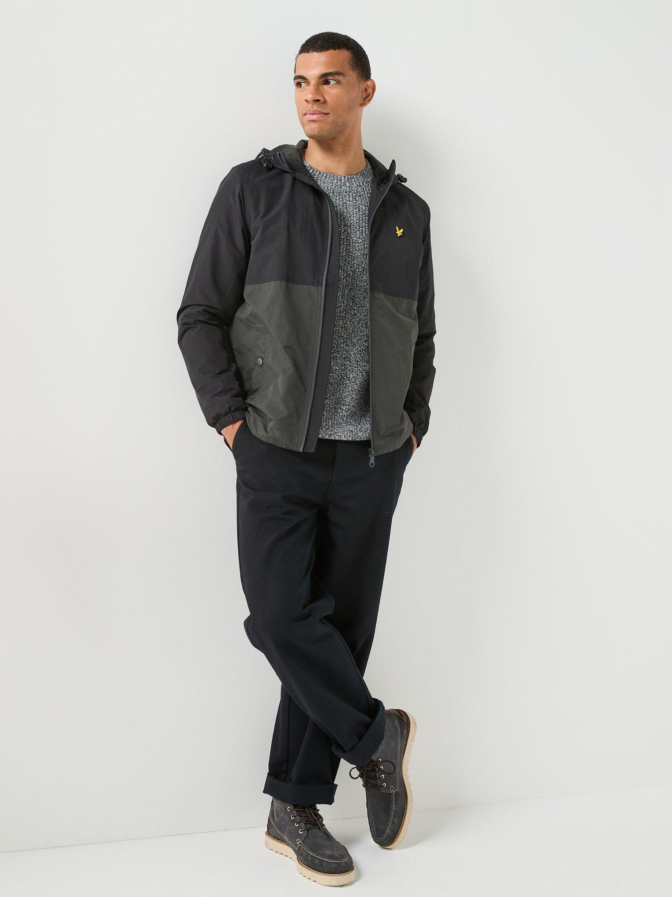 Image 6 of 6 of Lyle & Scott Mens Static Marl Textured Cotton Crew Neck Jumper - Grey