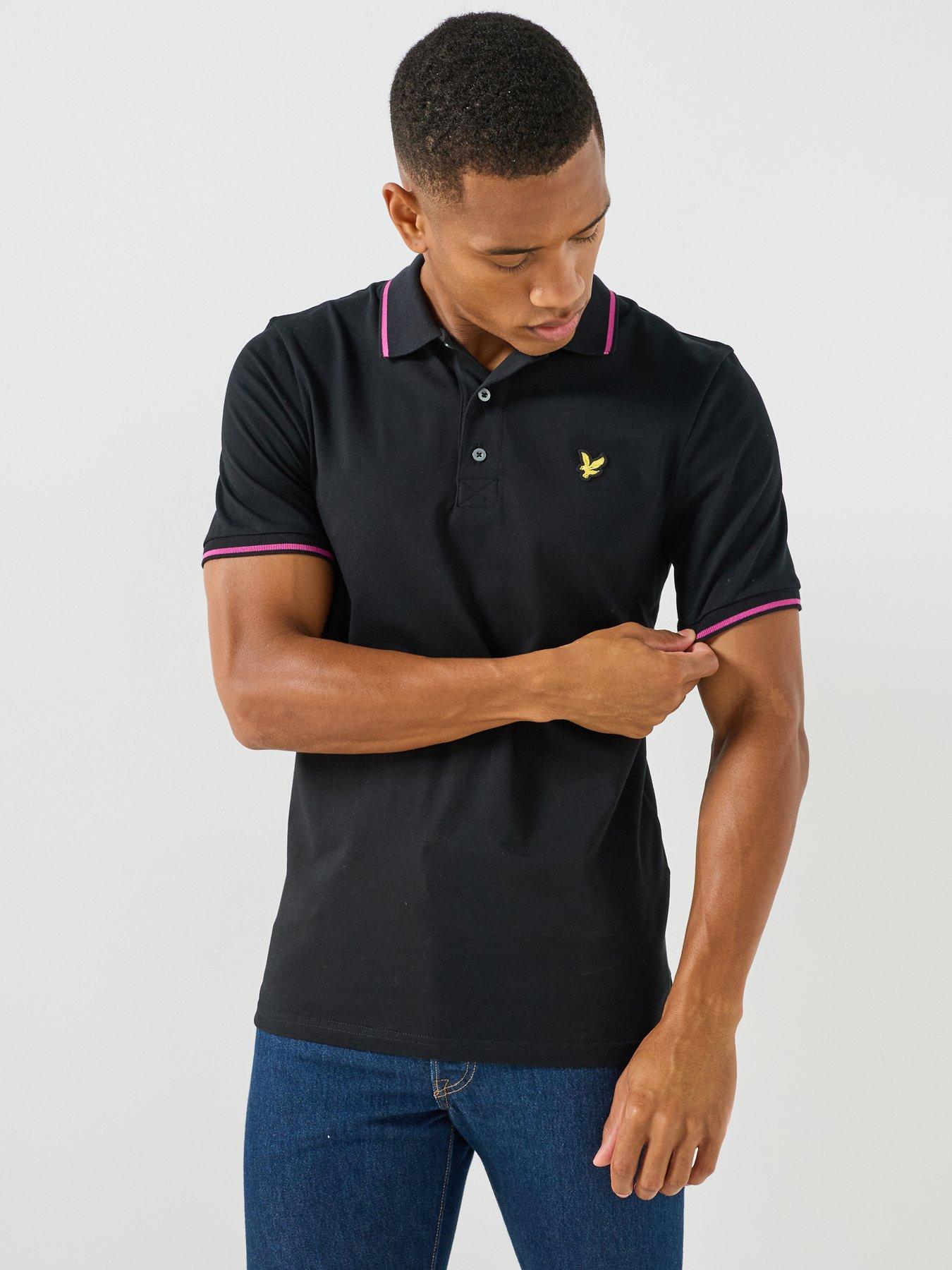 Lyle & Scott Lyle  &  Scott Tipped Polo Shirt - Black