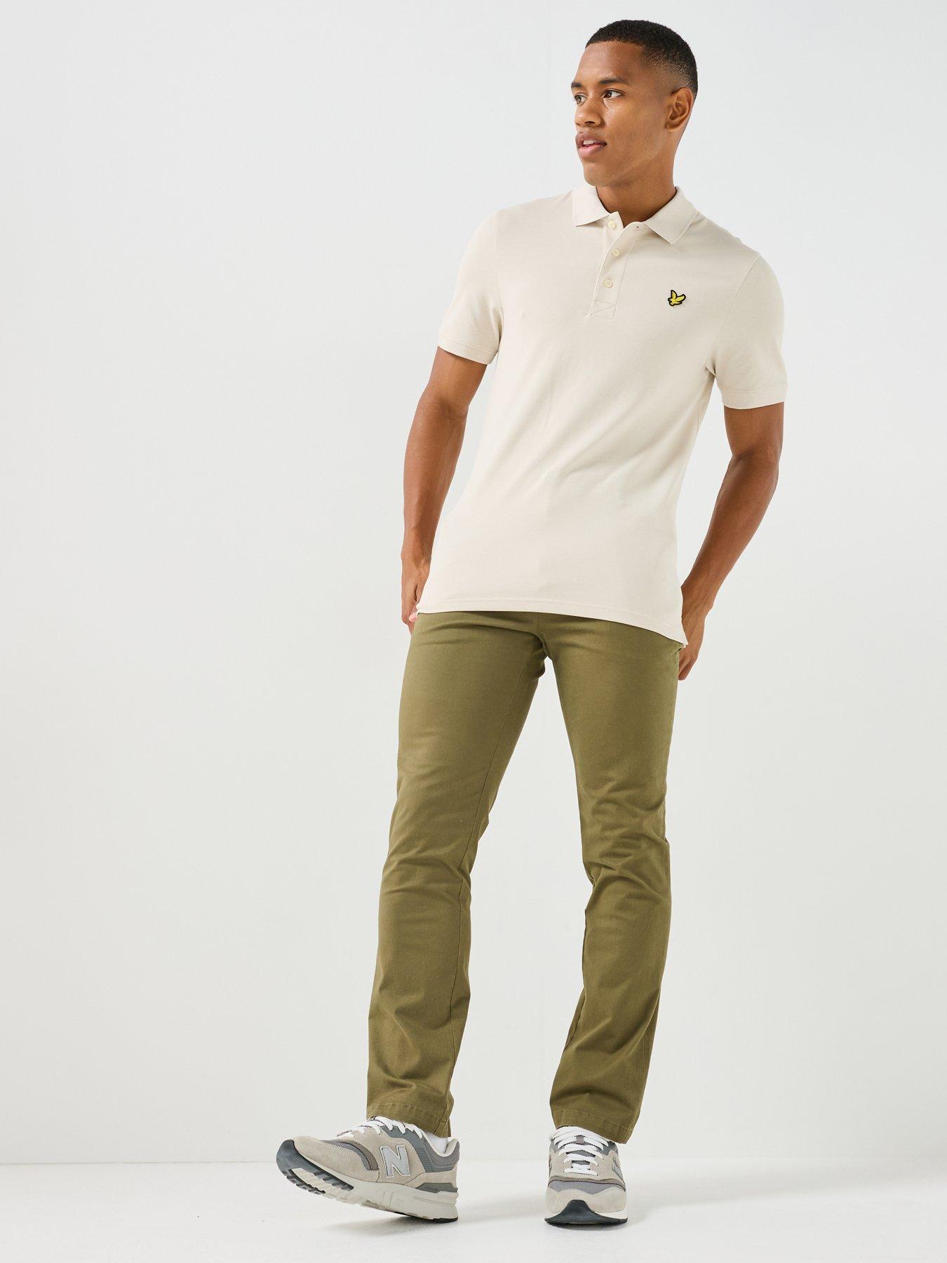 Image 3 of 6 of Lyle & Scott Plain Polo Shirt - Cream