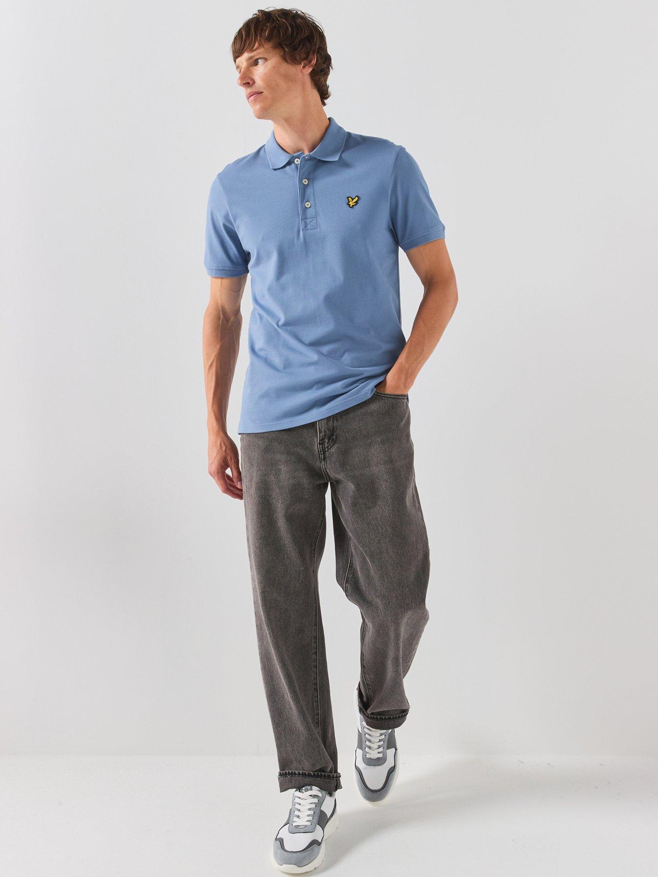 Image 3 of 6 of Lyle & Scott Plain Polo Shirt - Blue