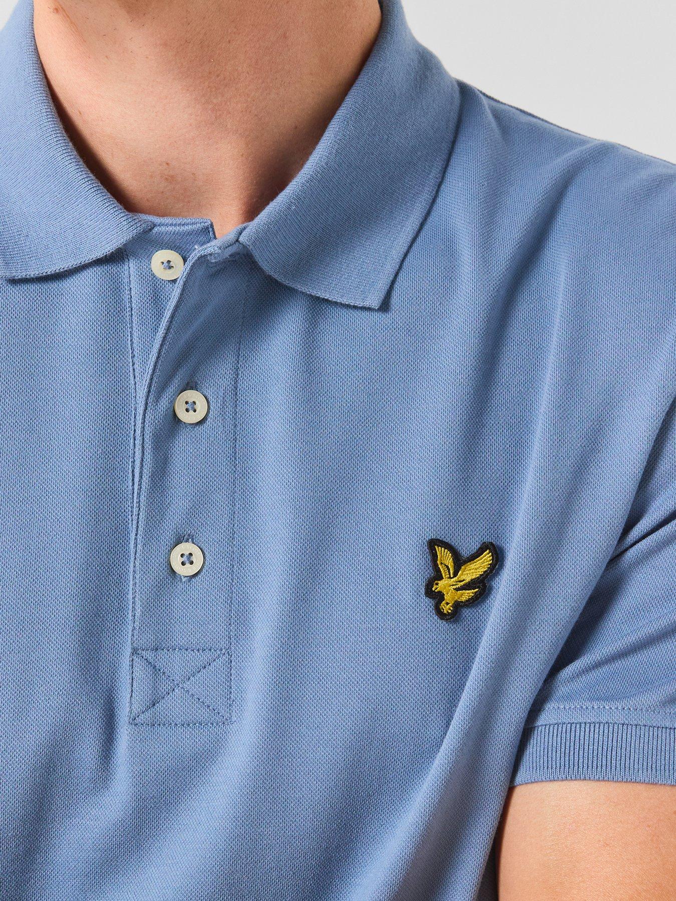 Image 4 of 6 of Lyle & Scott Plain Polo Shirt - Blue
