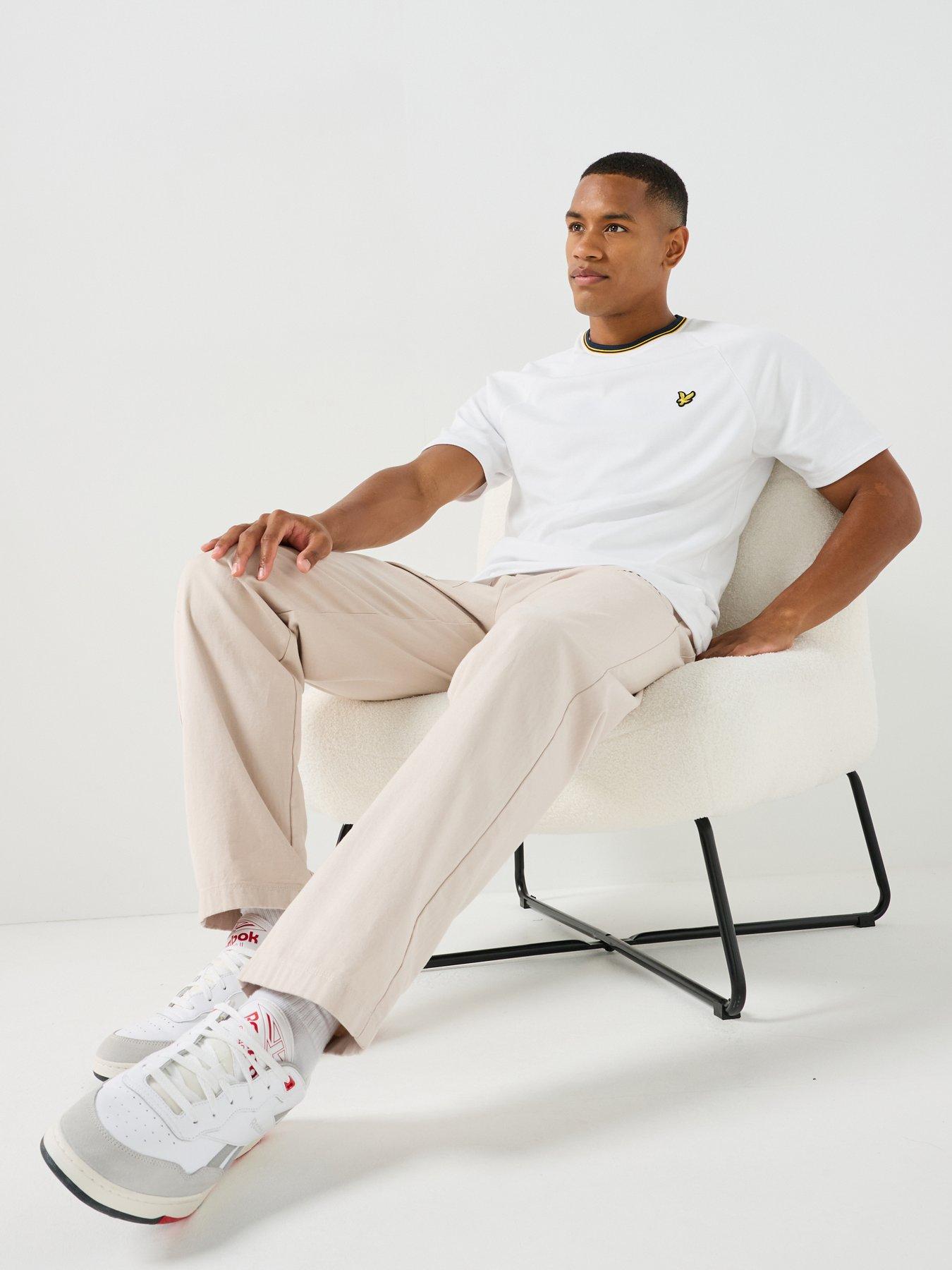 Lyle & Scott Tipped Track T-Shirt - White