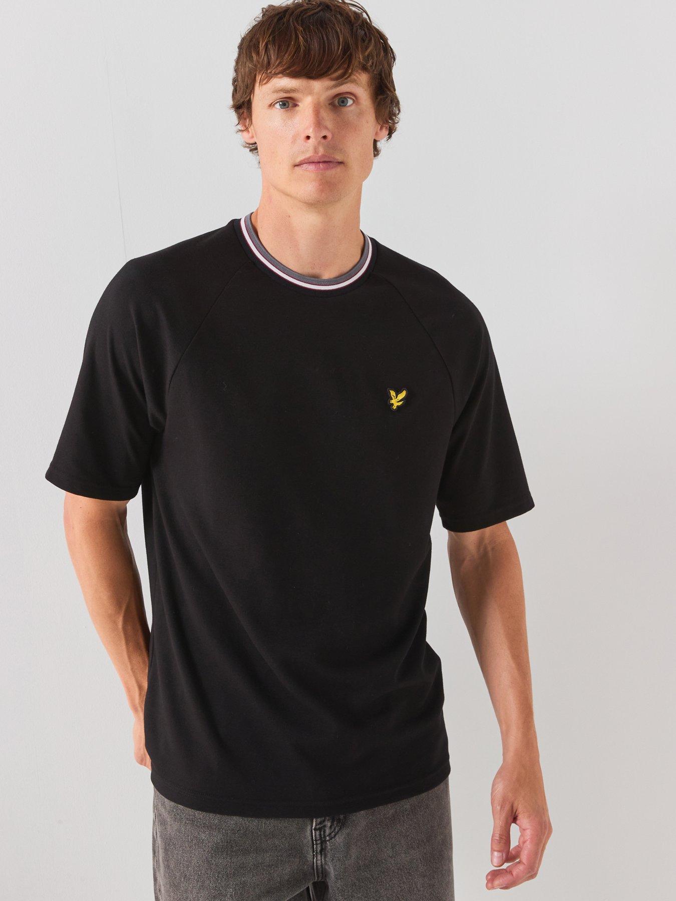 Lyle & Scott Tipped Track T-Shirt - Black