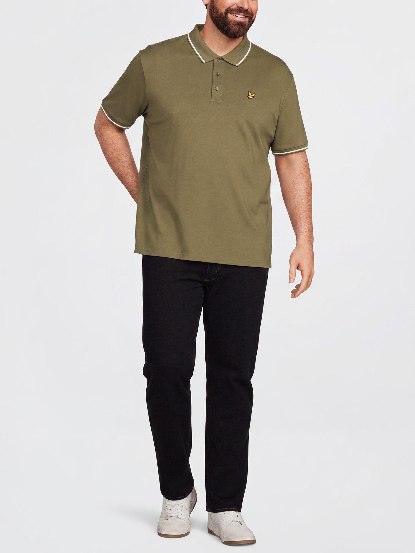 Image 3 of 5 of Lyle & Scott Men's Tipped Polo Shirt - True Olive