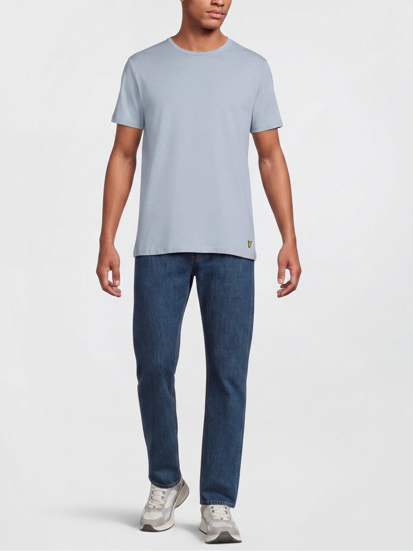 Image 4 of 5 of Lyle & Scott Lyle &amp; Scott Basic 3 Pack T-shirt - Navy