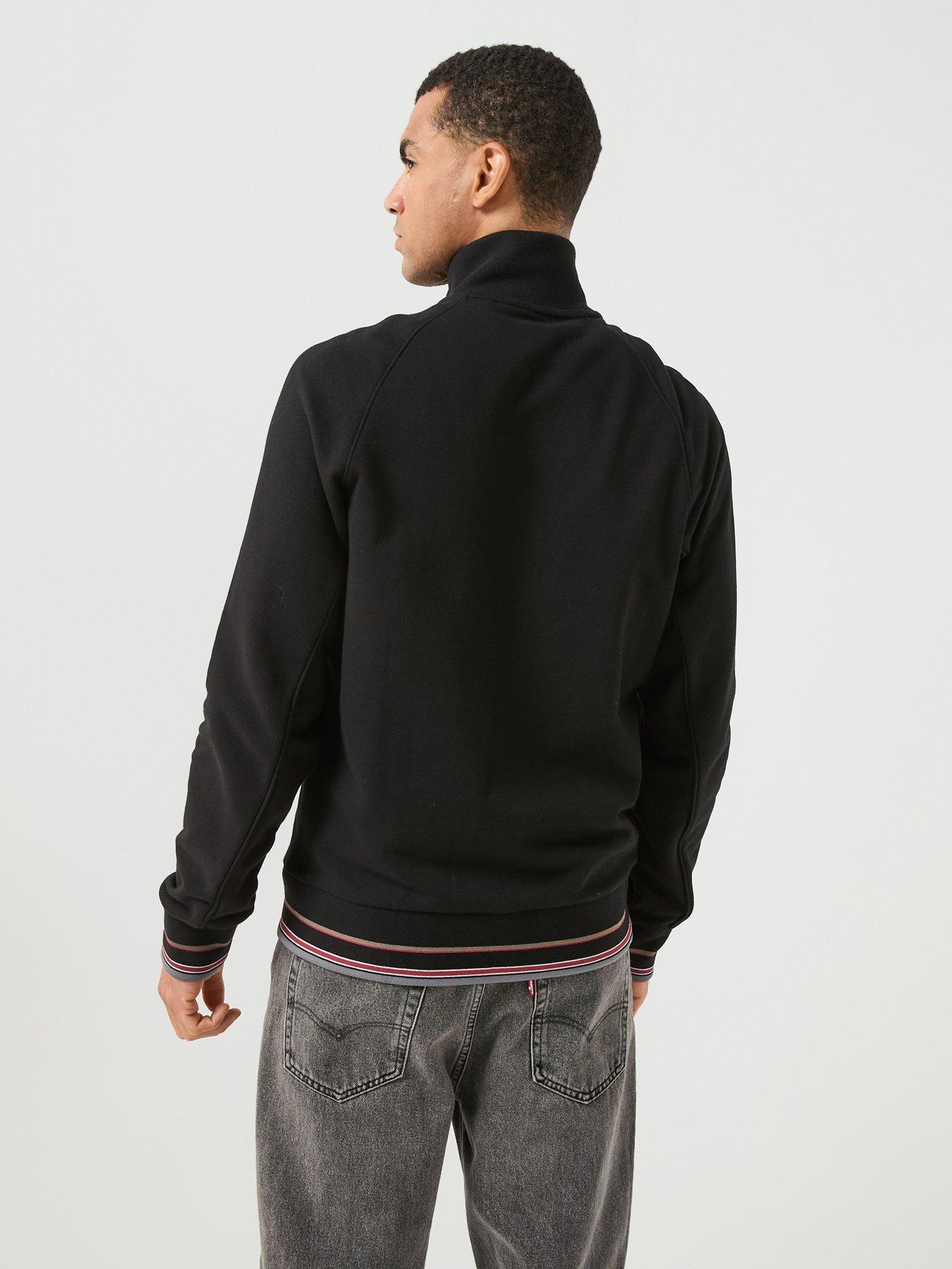Image 2 of 6 of Lyle & Scott Lyle &amp; Scott Tipped Track Jacket - Black