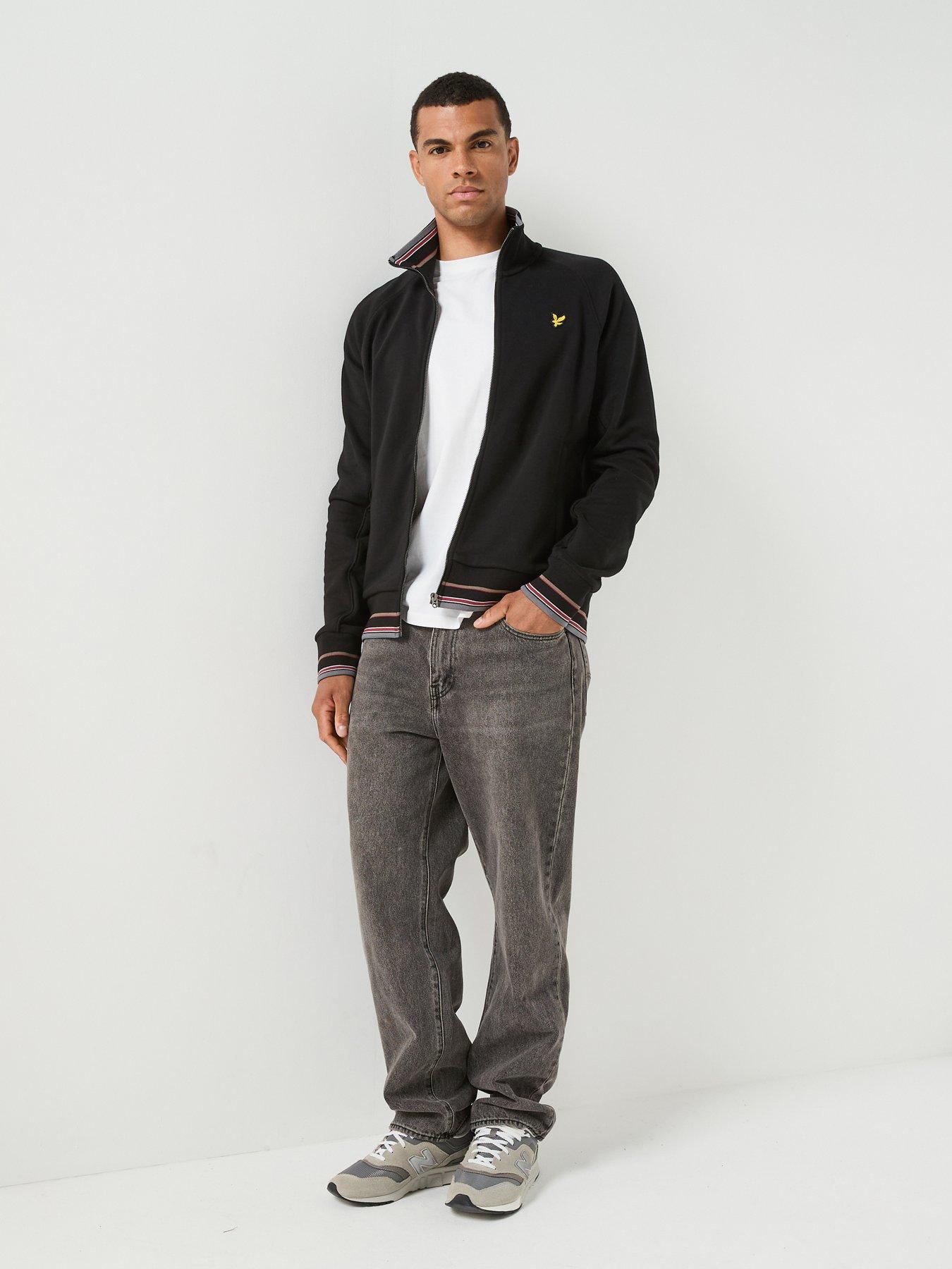 Image 3 of 6 of Lyle & Scott Lyle &amp; Scott Tipped Track Jacket - Black