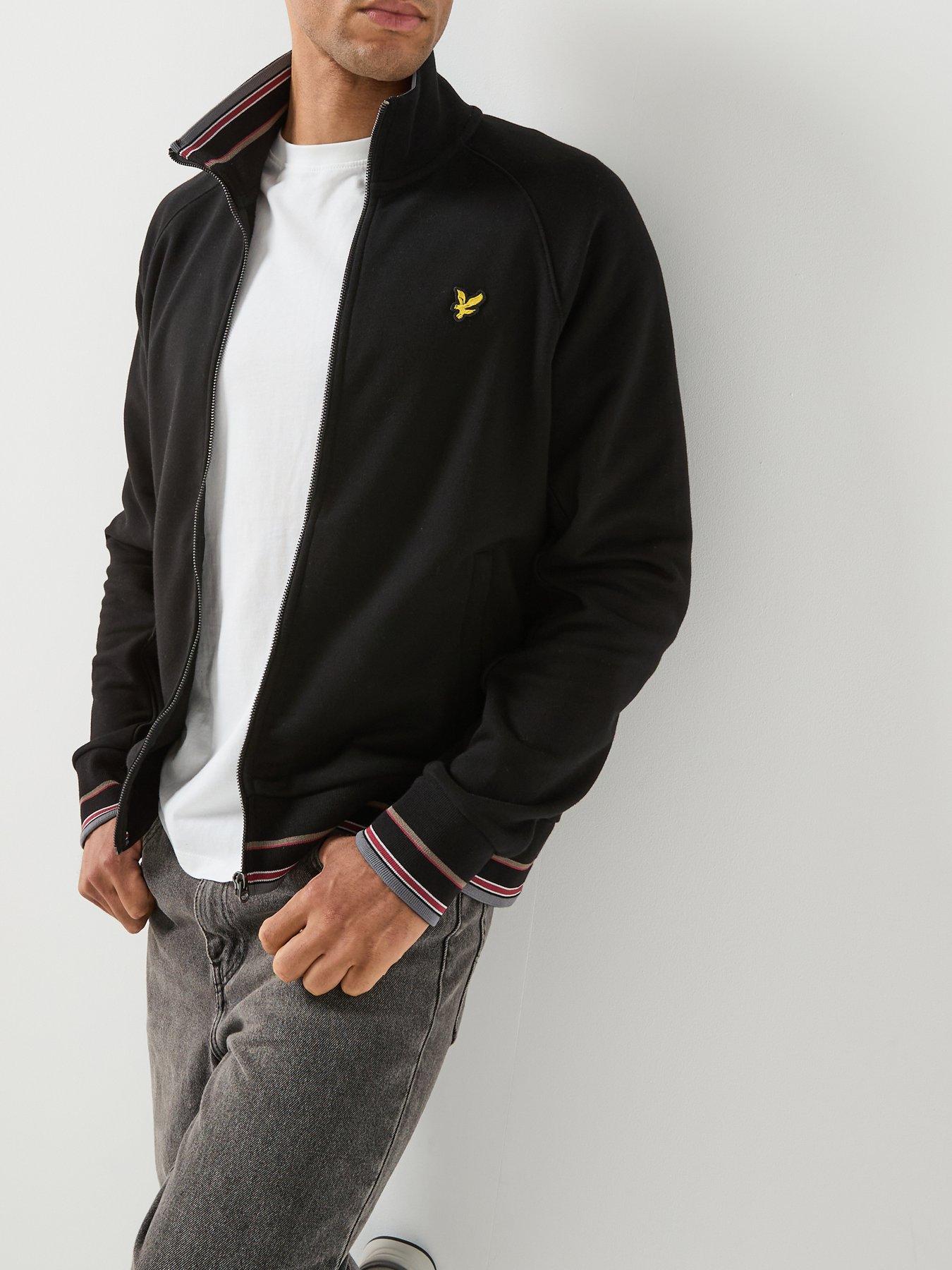Image 5 of 6 of Lyle & Scott Lyle &amp; Scott Tipped Track Jacket - Black