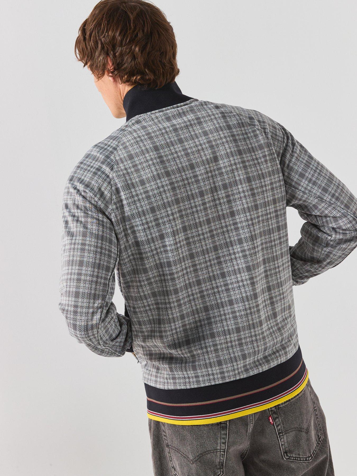 Image 2 of 6 of Lyle & Scott Hawick Check Track Jacket - Grey