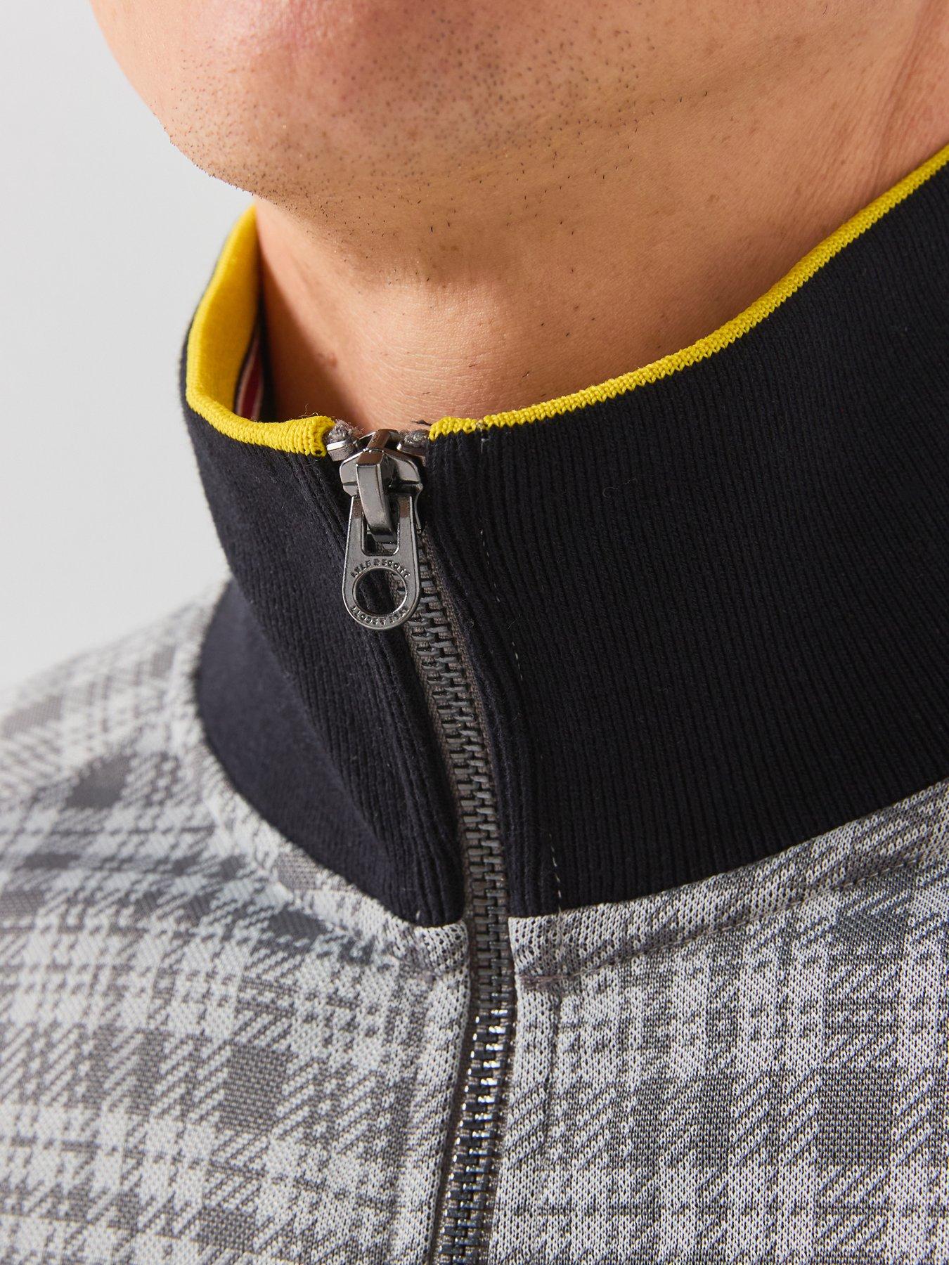 Image 6 of 6 of Lyle & Scott Hawick Check Track Jacket - Grey
