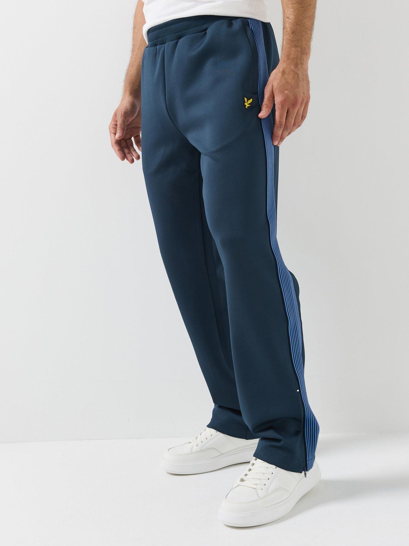 Image 1 of 5 of Lyle & Scott Contrast Tape Track Joggers - Navy
