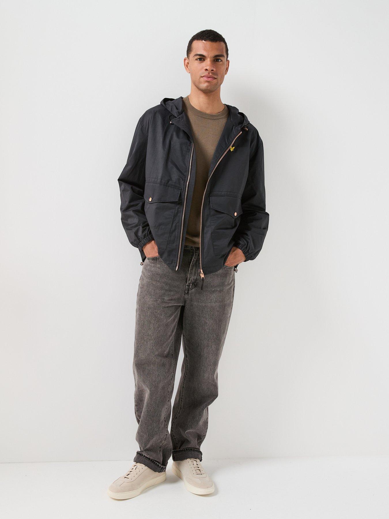 Image 3 of 6 of Lyle & Scott Lyle &amp; Scott Waxed Hooded Utility Jacket - Black