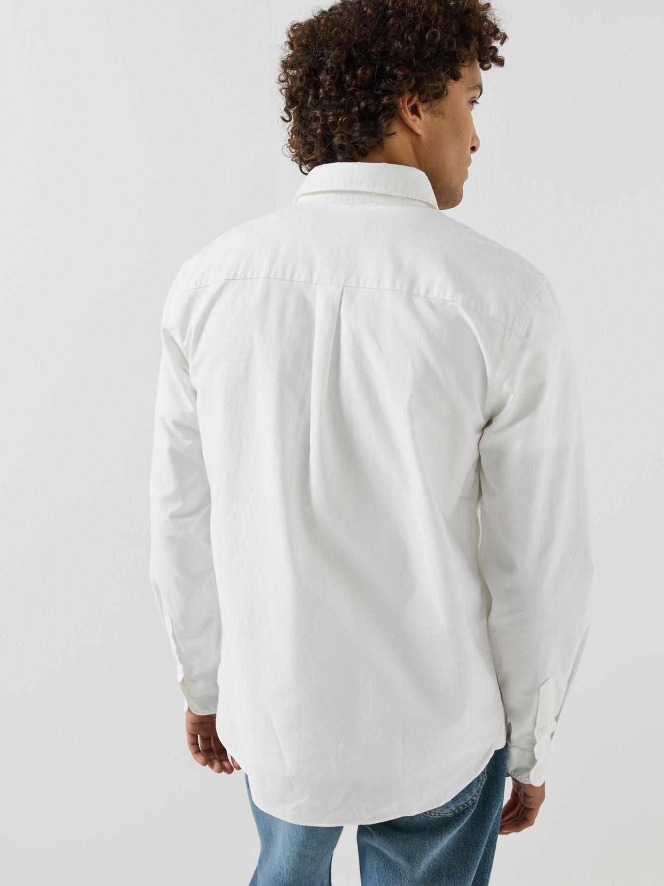 Image 2 of 6 of Lyle & Scott Lyle &amp; Scott Plain Oxford Shirt - White