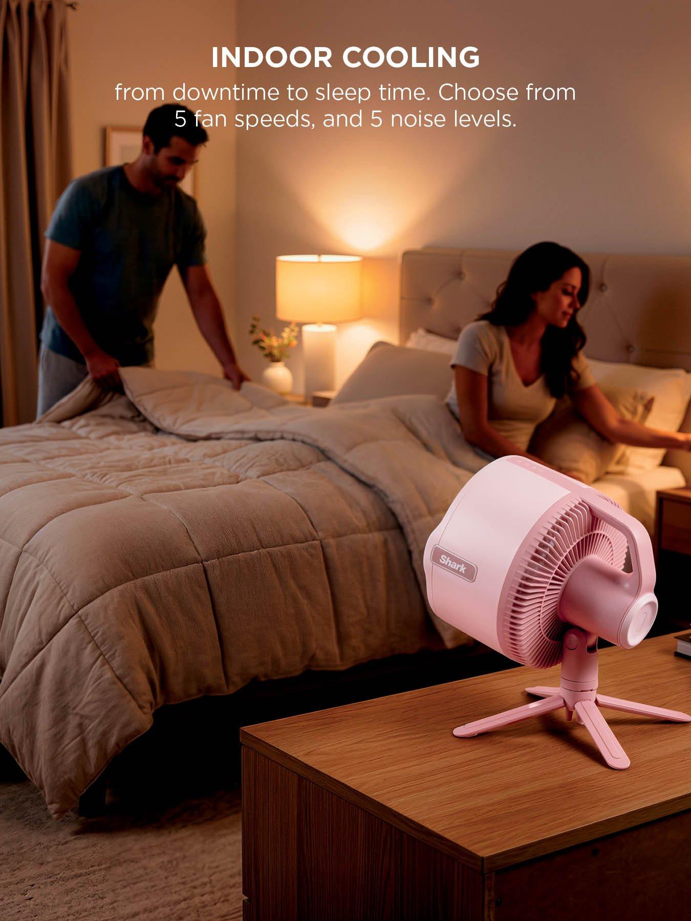 Image 4 of 7 of Shark FlexBreeze Pro Mist Indoor & Outdoor Fan & Outdoor Misting System - Blush Pink