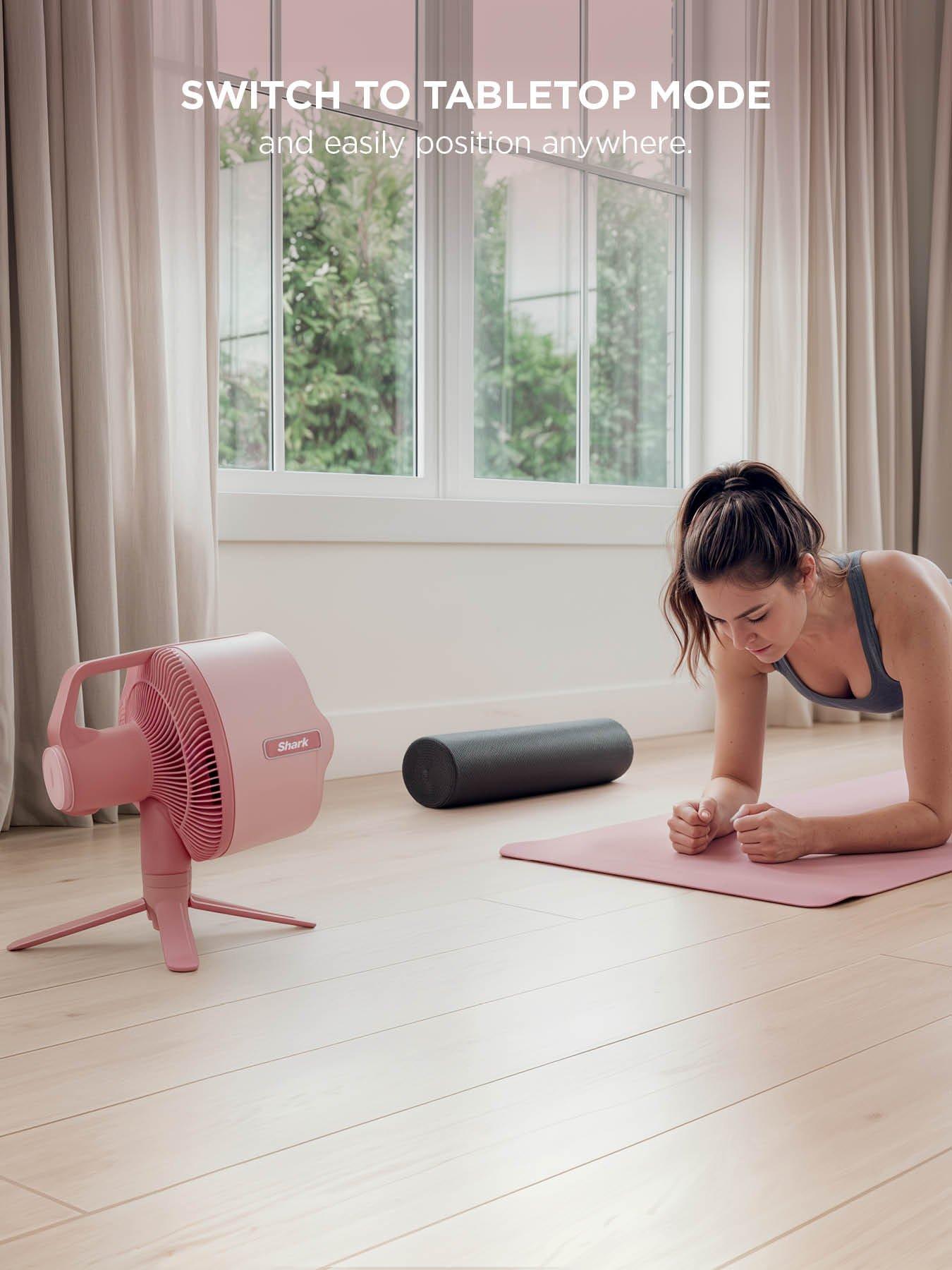 Image 6 of 7 of Shark FlexBreeze Pro Mist Indoor & Outdoor Fan & Outdoor Misting System - Blush Pink