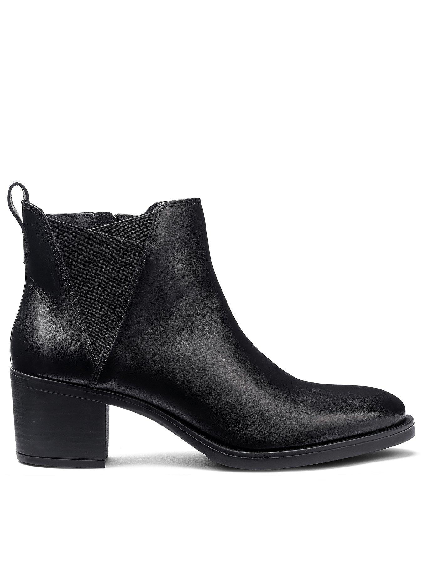 Hotter Denver Wide Fit Block Heel - Black