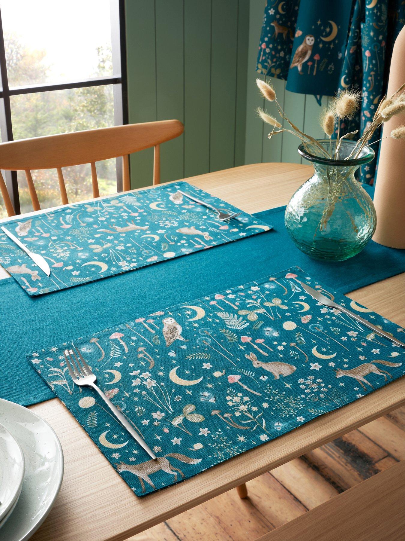 Catherine Lansfield 100% Cotton Enchanted Twilight Placemat 4 Pack