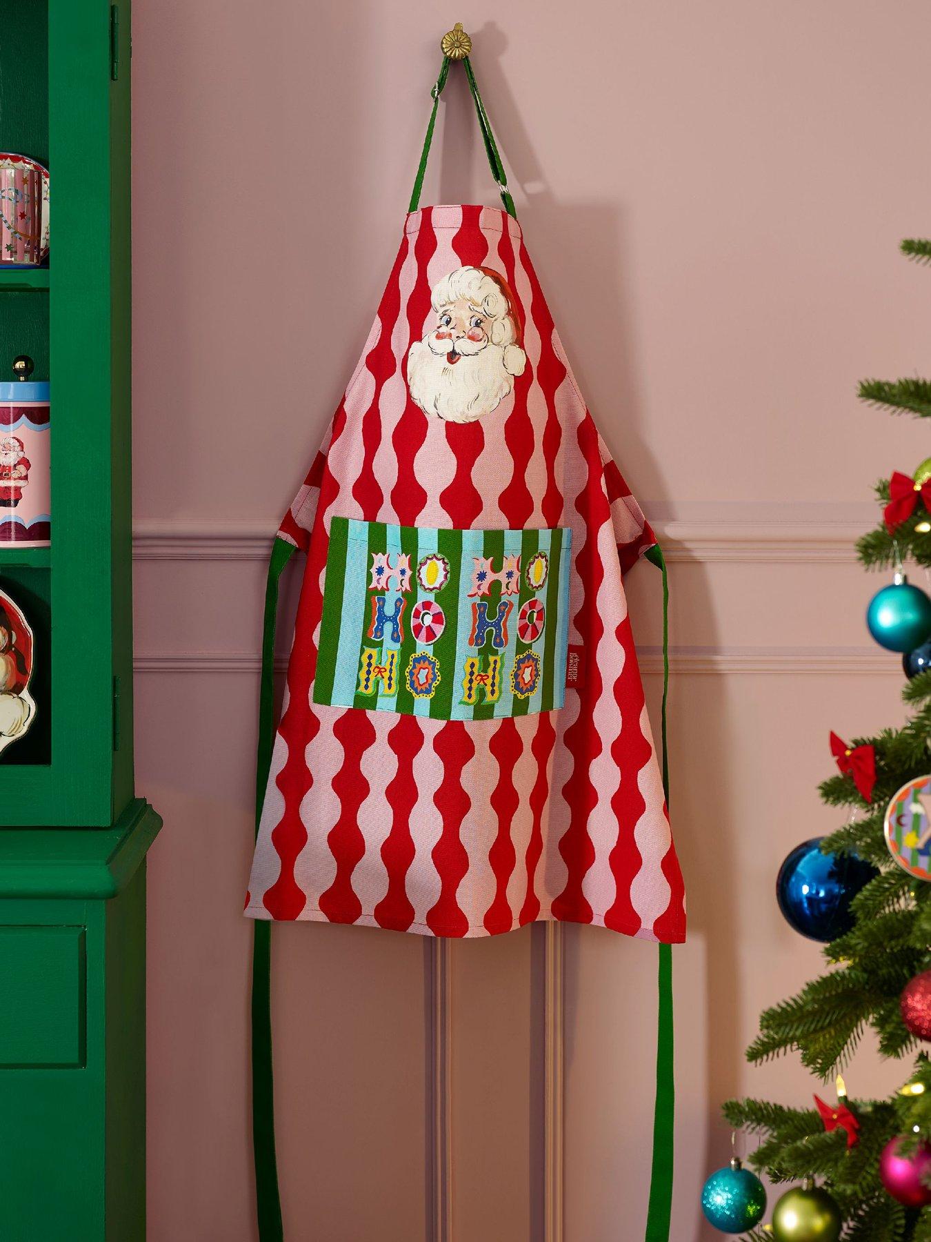 Image 1 of 3 of Eleanor Bowmer 100% Cotton Santa Apron