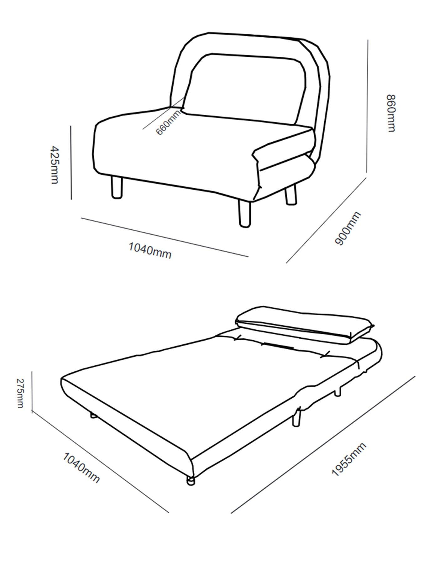 Image 7 of 7 of The Very Collection Halo Sofa Bed