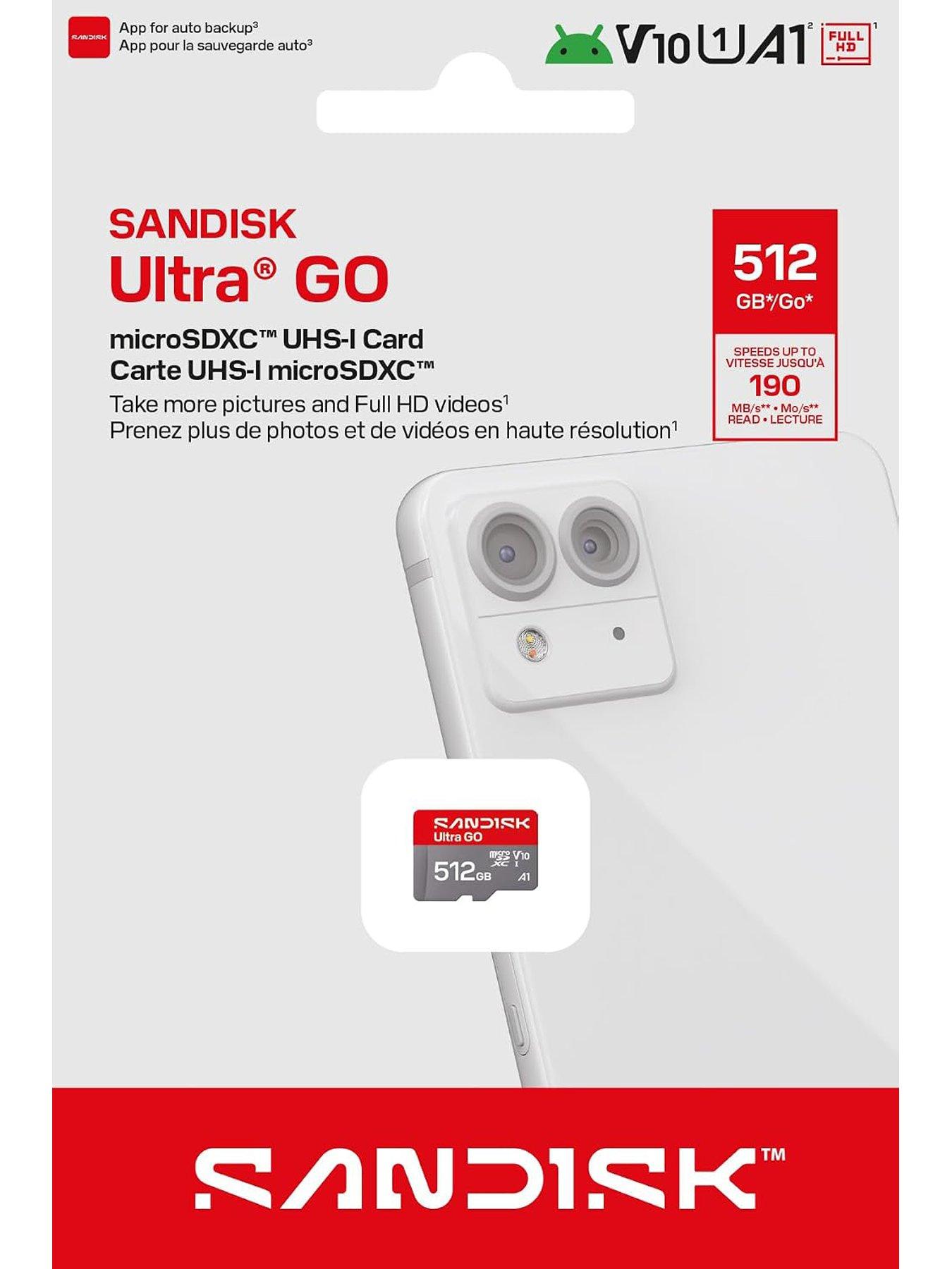 Image 3 of 4 of SanDisk Ultra microSDXC 512GB + SD Adapter