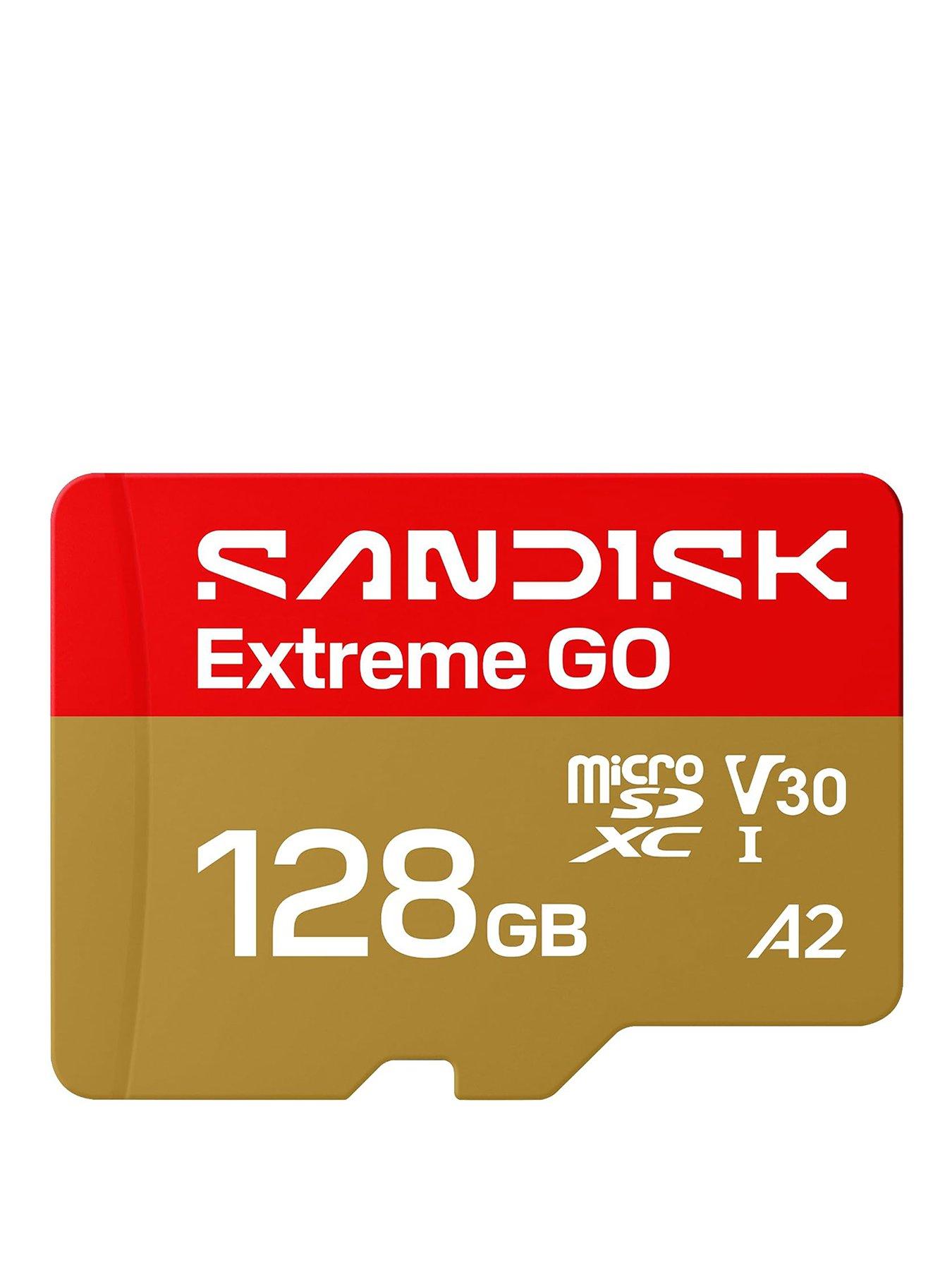 SanDisk Extreme microSD 128GB for Action Cams and Drones + SD Adapter