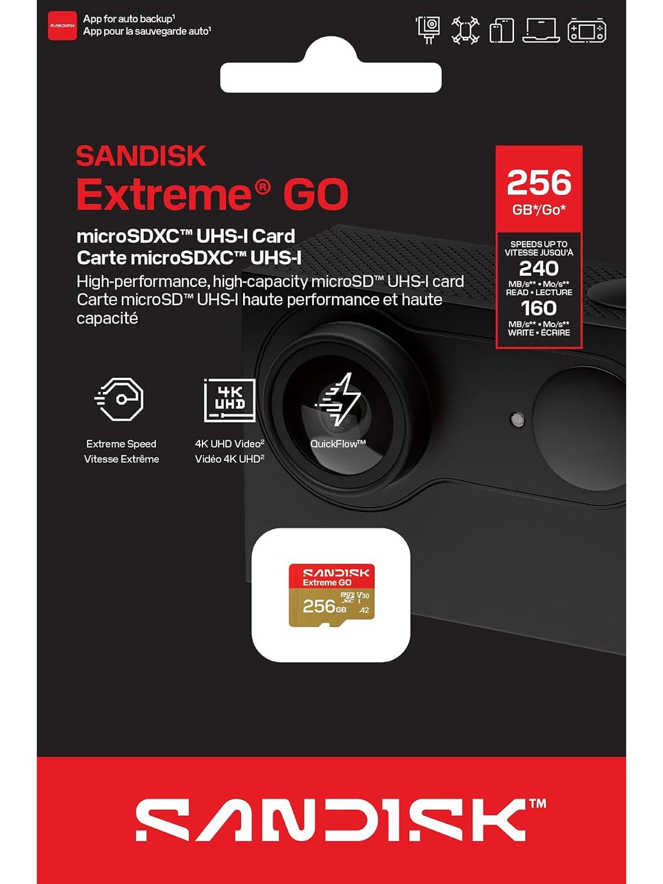 Image 3 of 4 of SanDisk Extreme microSDXC 256GB + SD Adapter