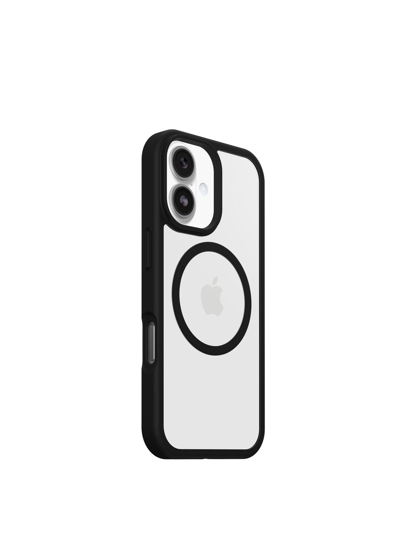 Image 2 of 5 of Otterbox React MagSafe Apple iPhone 17 case Black Crystal - clear/black