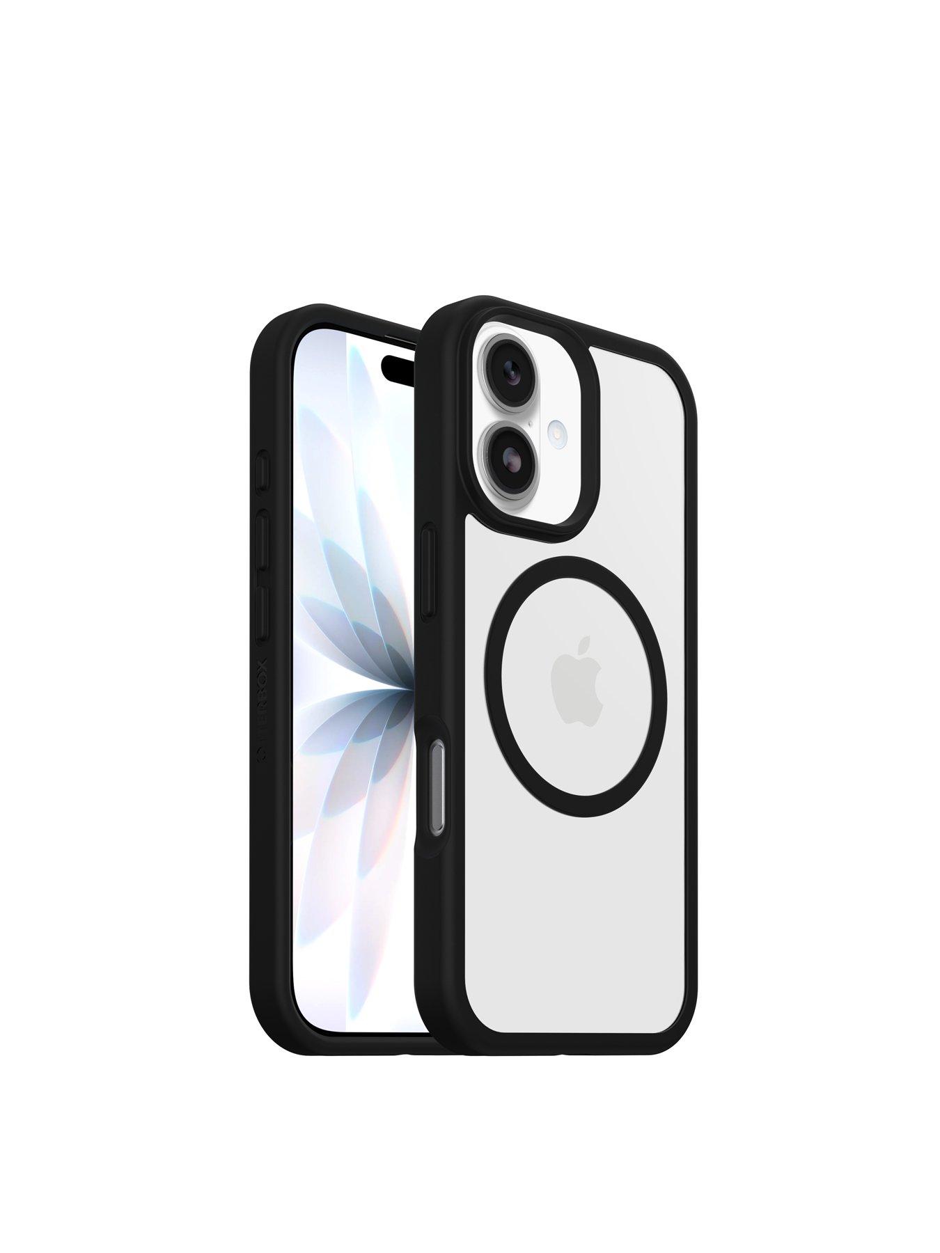 Image 4 of 5 of Otterbox React MagSafe Apple iPhone 17 case Black Crystal - clear/black