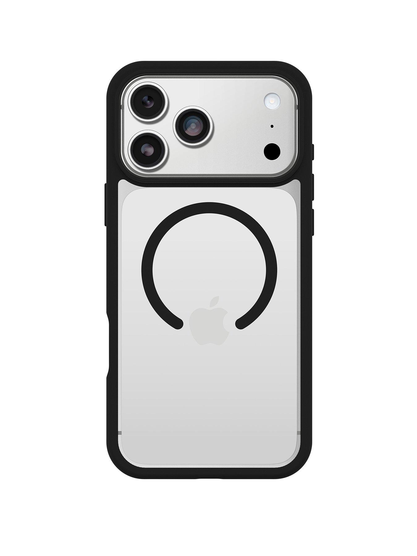 Image 1 of 5 of Otterbox React MagSafe Apple iPhone 17 Pro Max case Black Crystal - clear/black
