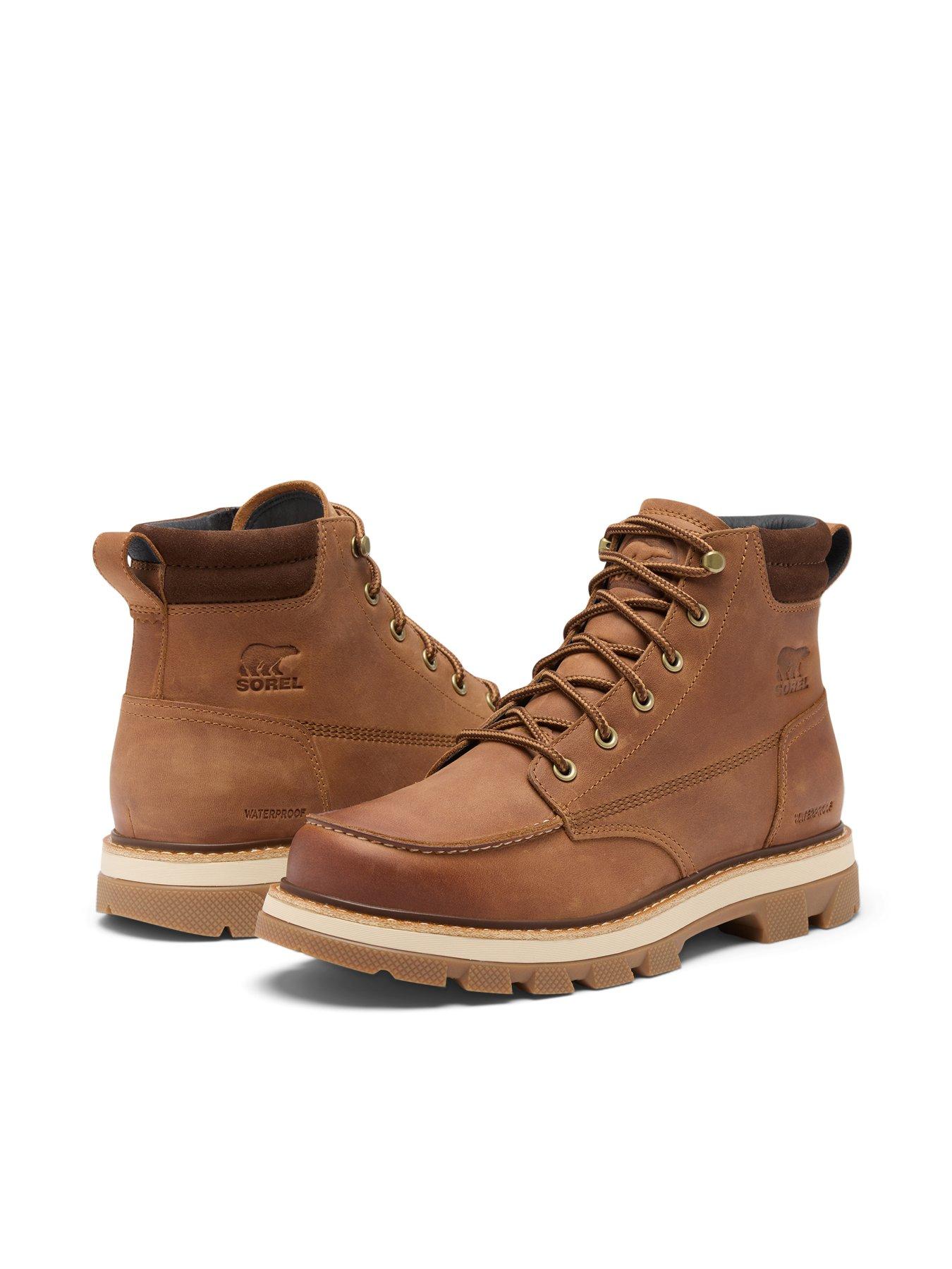 Image 6 of 6 of SOREL Mens Lark-47 Moc Toe Waterproof Boots - Brown