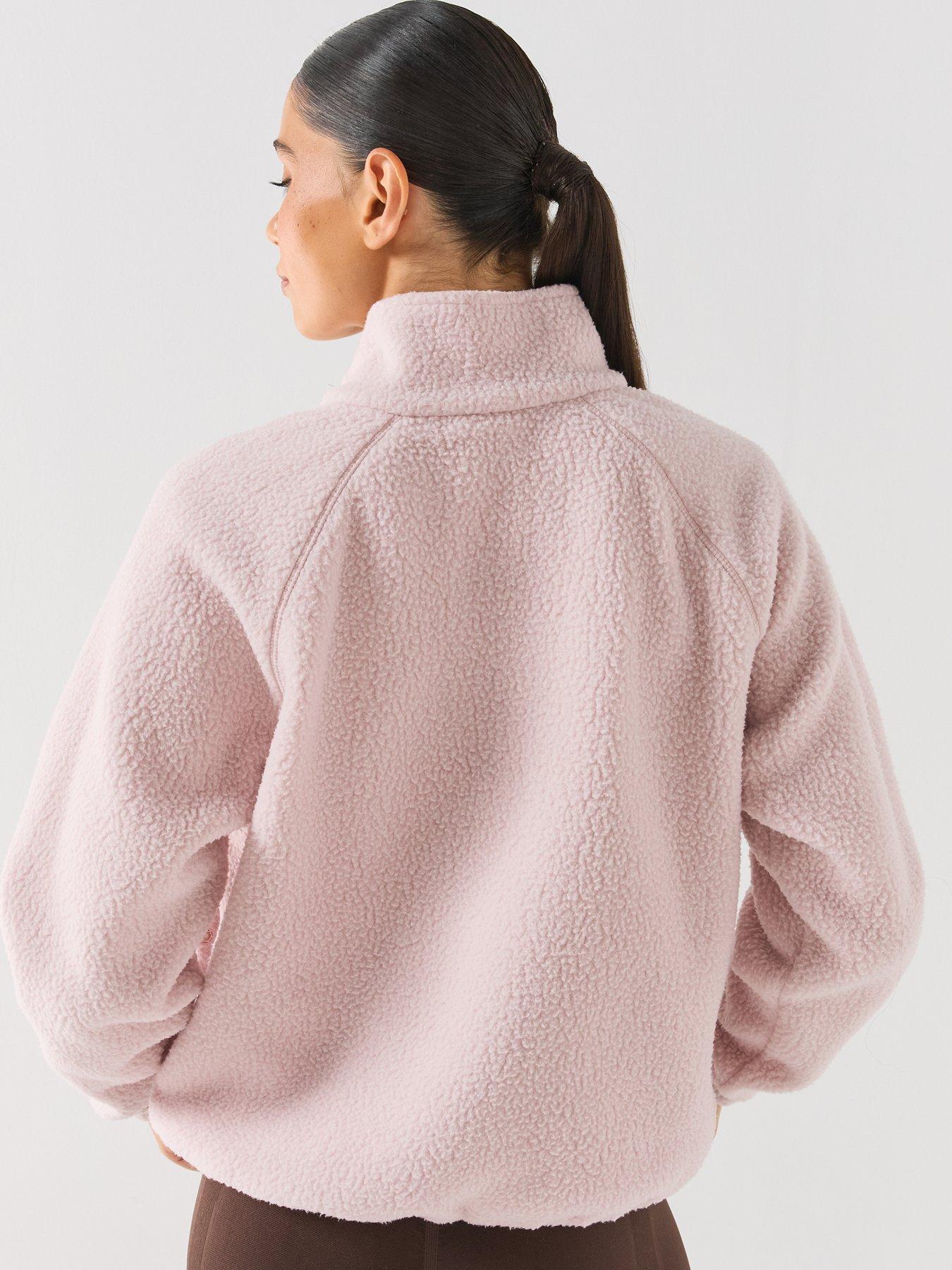 Image 2 of 6 of Columbia Womens Jasper Ridge Half-Snap Pebbled Fleece - Pink