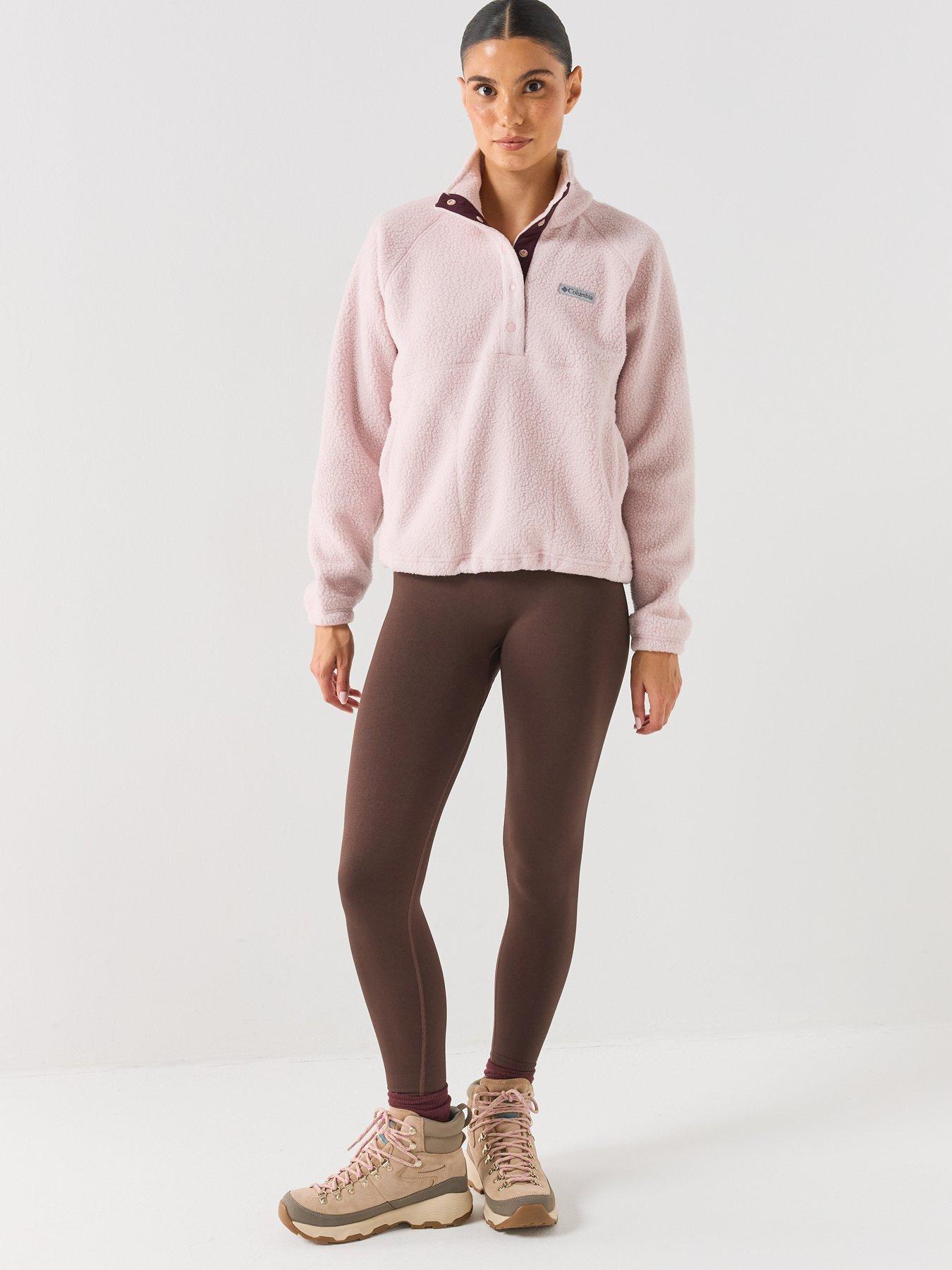 Image 3 of 6 of Columbia Womens Jasper Ridge Half-Snap Pebbled Fleece - Pink