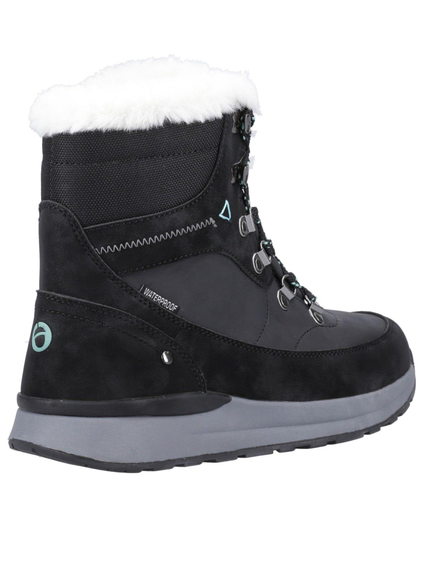 Image 3 of 5 of Cotswold Womens Sheephouse Waterproof Memory Foam Warm Lined Snow Boots - Black