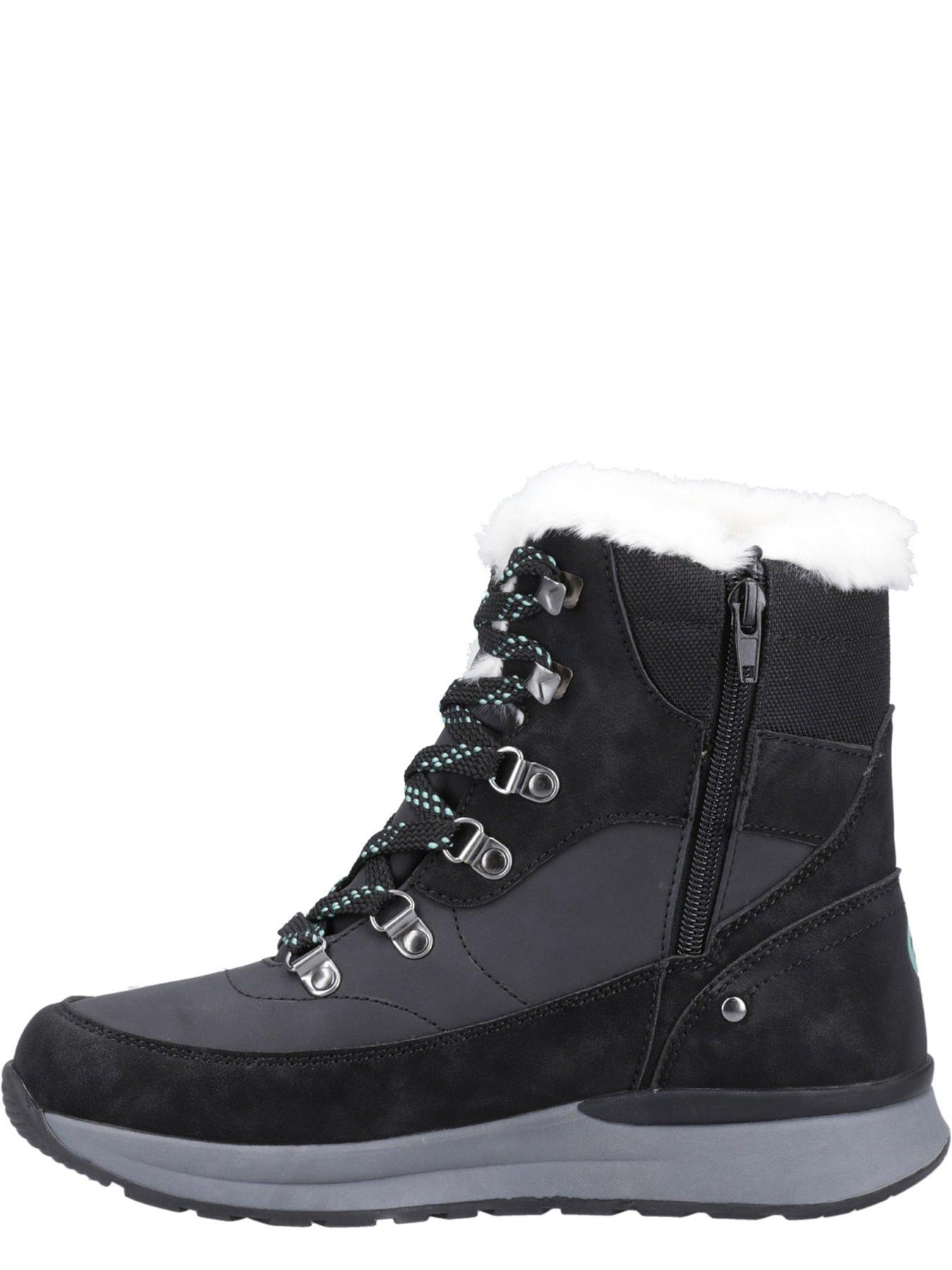 Image 4 of 5 of Cotswold Womens Sheephouse Waterproof Memory Foam Warm Lined Snow Boots - Black