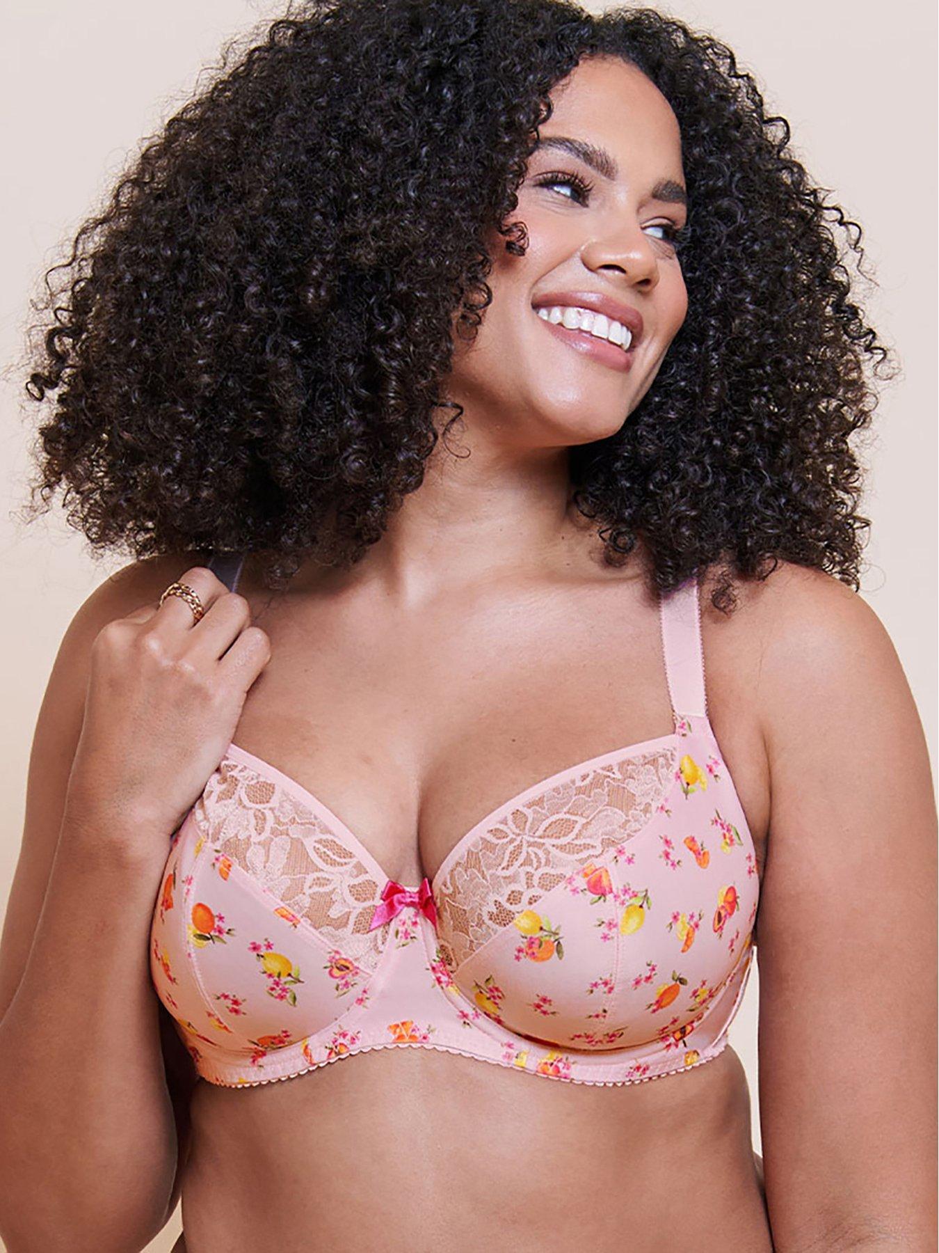 Curvy Kate Spellbound Printed Balcony Bra - Blush Floral Print