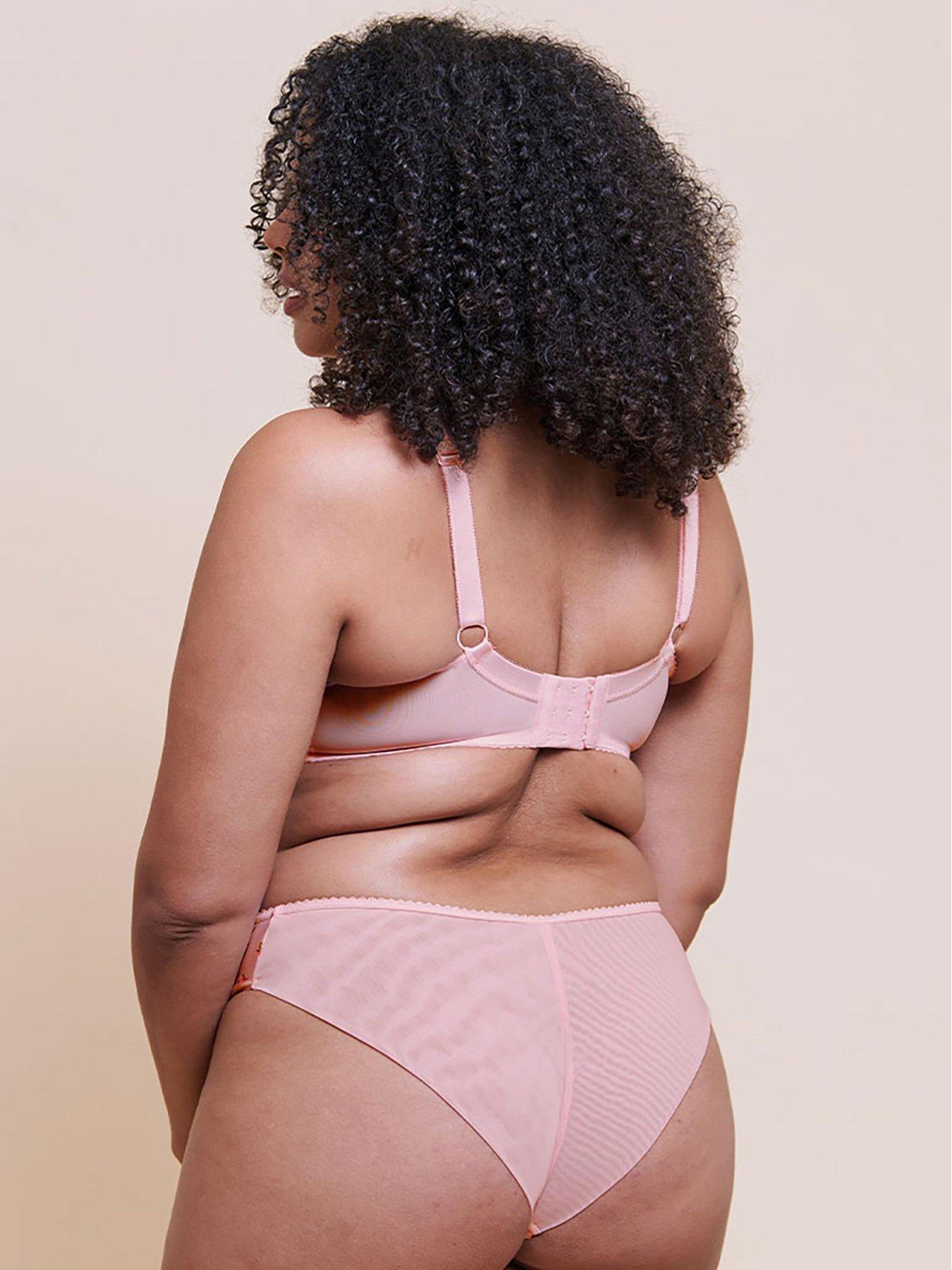 Image 5 of 6 of Curvy Kate Spellbound Brazilian Brief - Blush Floral Print