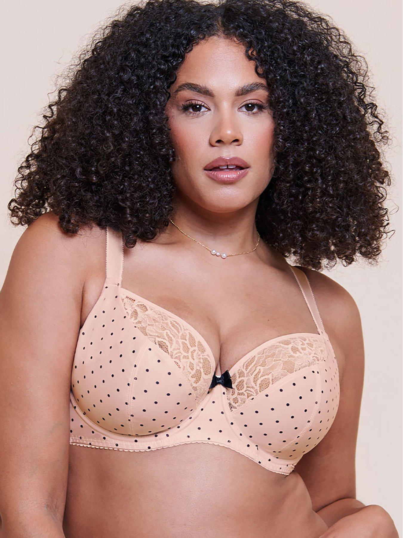 Curvy Kate Curvy Kate Spellbound Printed Balcony Bra (Second Sizes) Cream Polka Dot Print