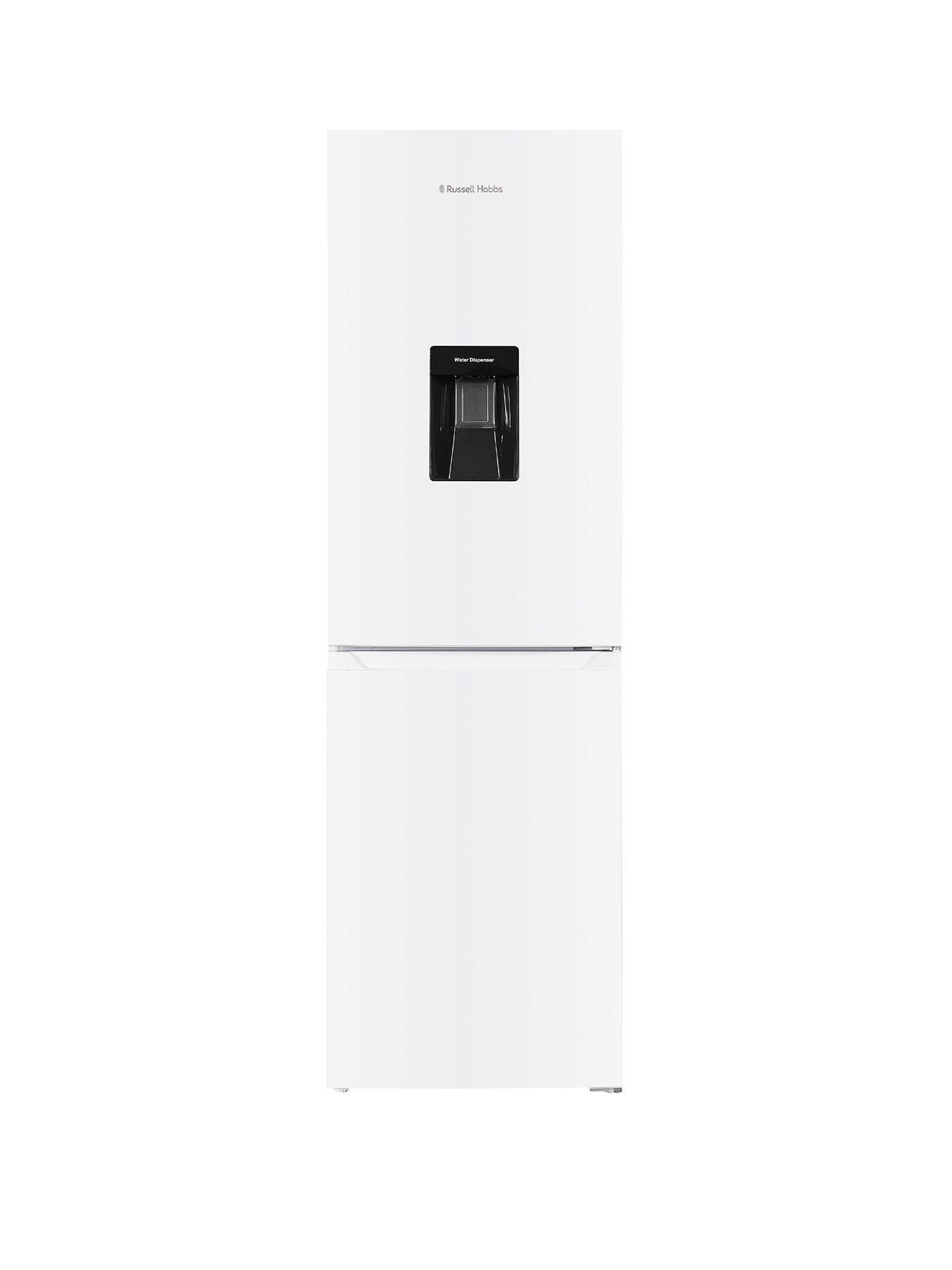 Russell Hobbs RH181TNF552E2WWD, 245L Total No Frost 50/50 Fridge Freezer with Water Dispenser in White