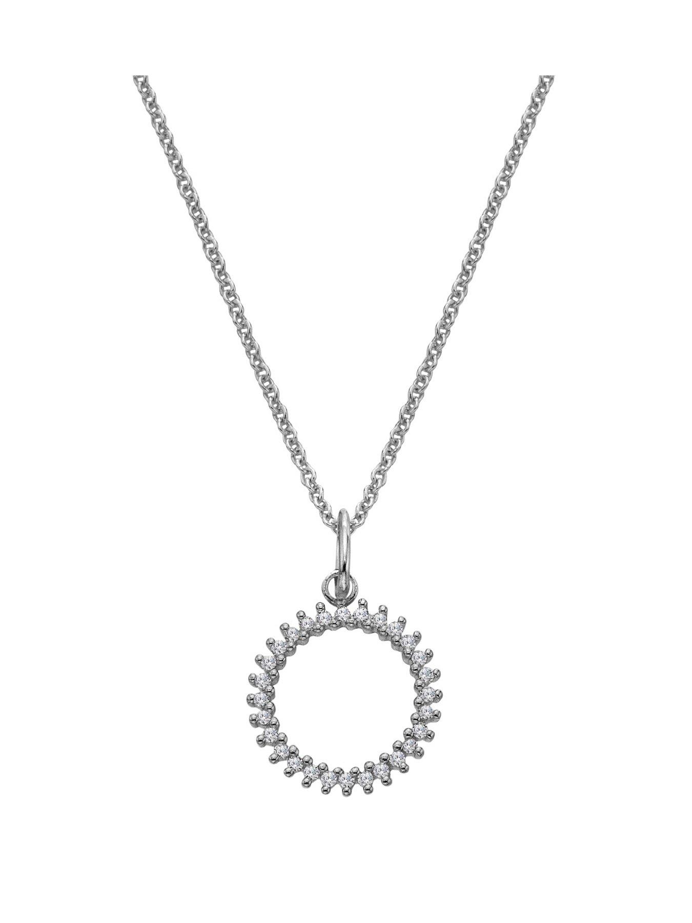 Silver Whisper SWFY Circle Pendant