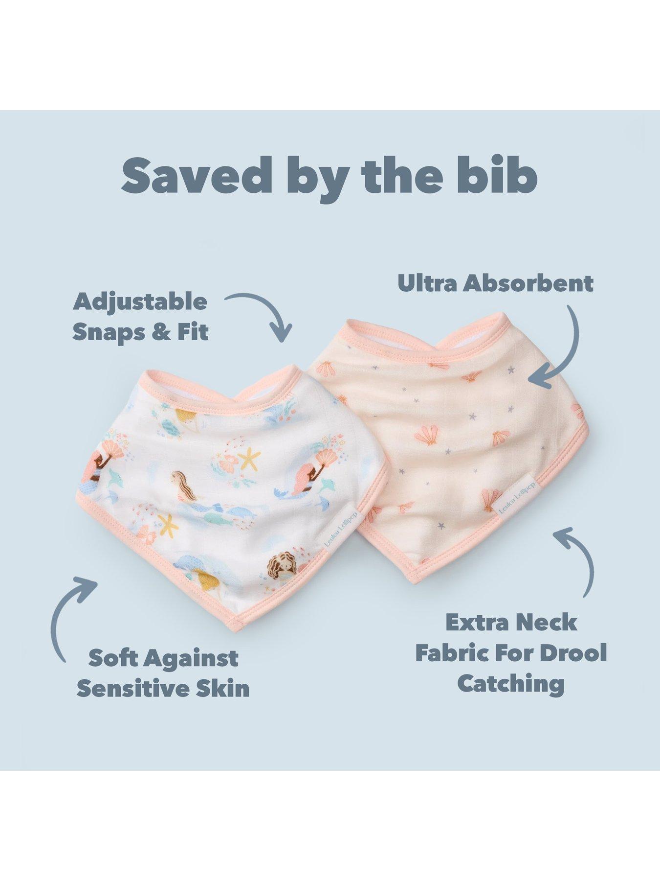 Image 4 of 7 of Lou Lou Lollipop Mixed Pink Bundle - swaddle, bib, bag
