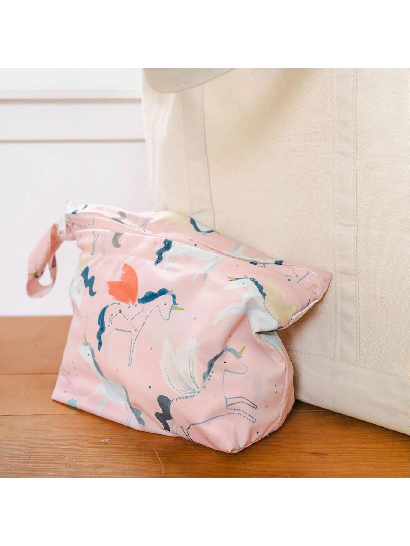 Image 7 of 7 of Lou Lou Lollipop Mixed Pink Bundle - swaddle, bib, bag